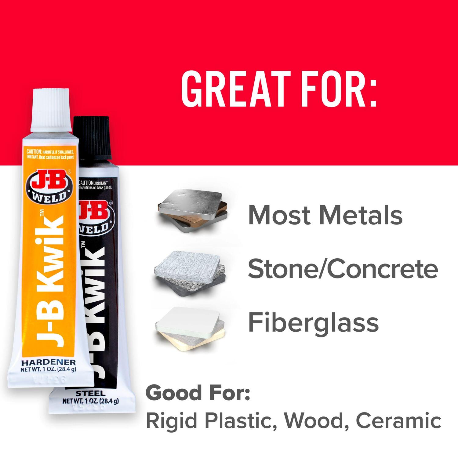 JB Weld Kwik Adhesive Epoxy Compound 2oz