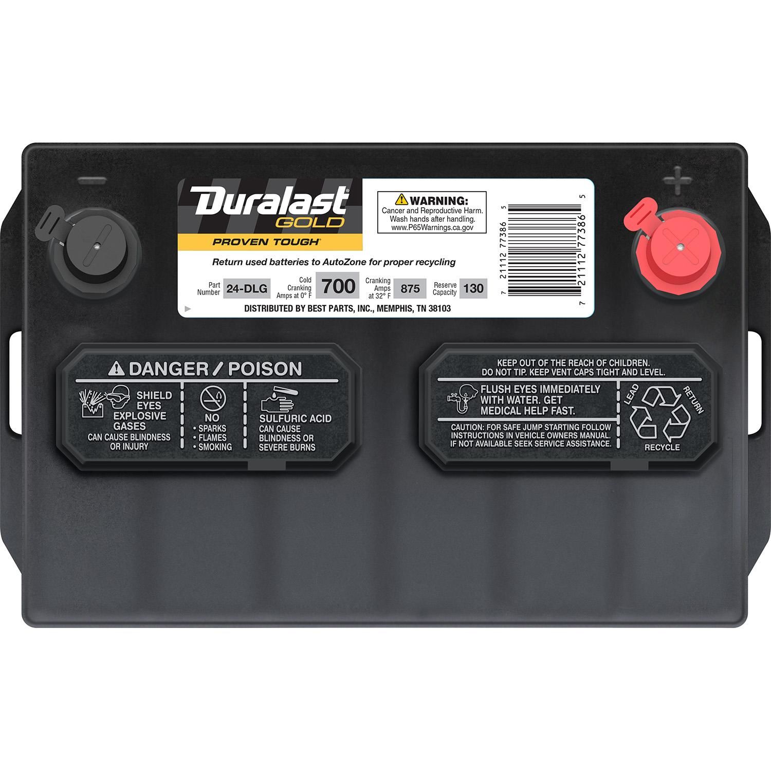 Duralast Gold Battery BCI Group Size 24 700 CCA 24-DLG