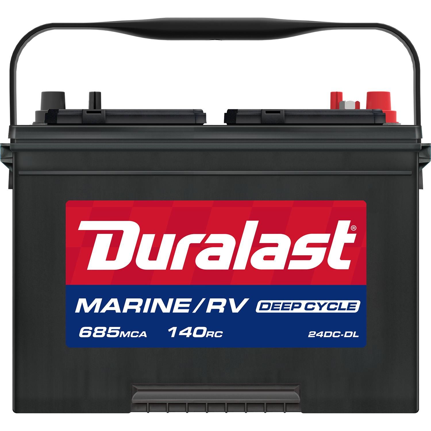 Duralast 24dc Dl Group Size 24 Deep Cycle Marine And Rv Battery 550 Cca