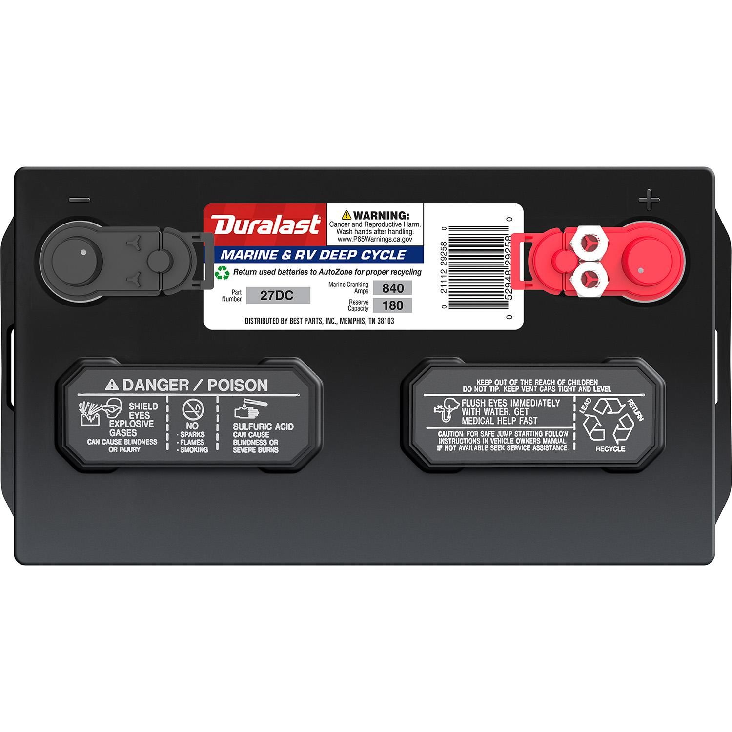 duralast-27dc-dl-group-size-27-deep-cycle-marine-and-rv-battery-675-cca