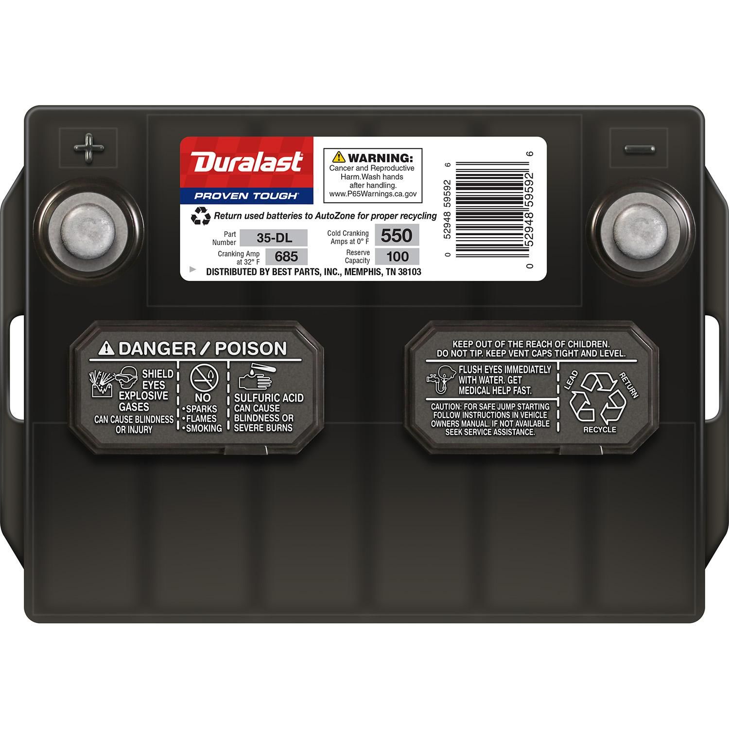 Duralast Battery BCI Group Size 35 550 CCA 35-DL