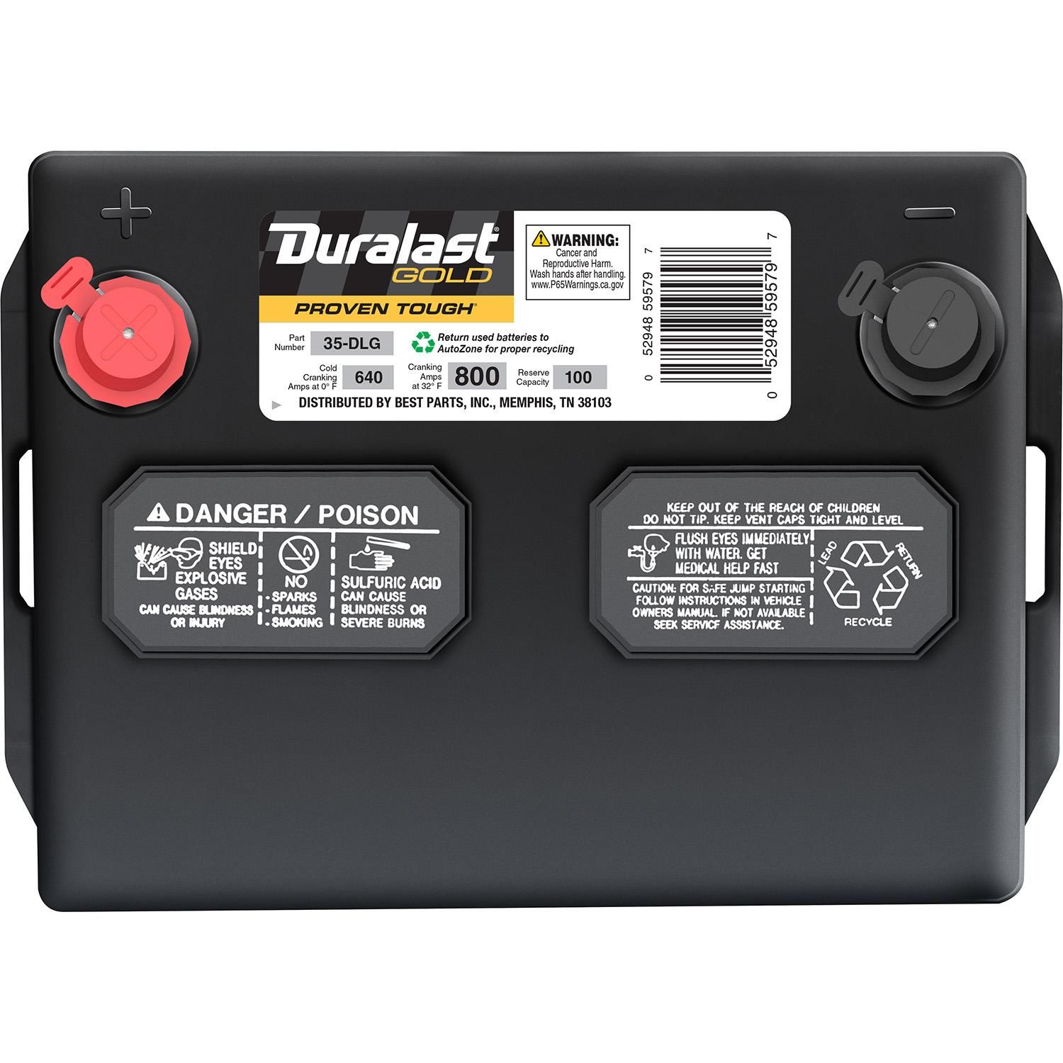 Duralast Gold Battery BCI Group Size 35 640 CCA 35-DLG