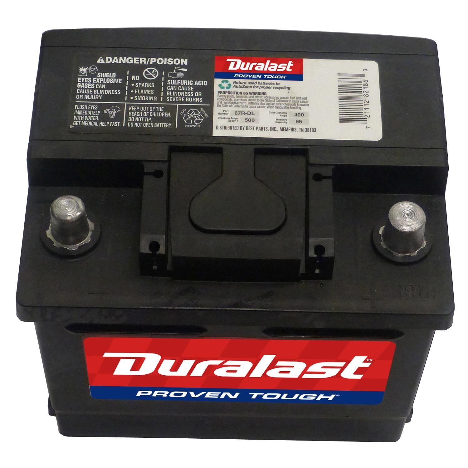 Duralast Battery 67r Dl Group Size 67r 400 Cca