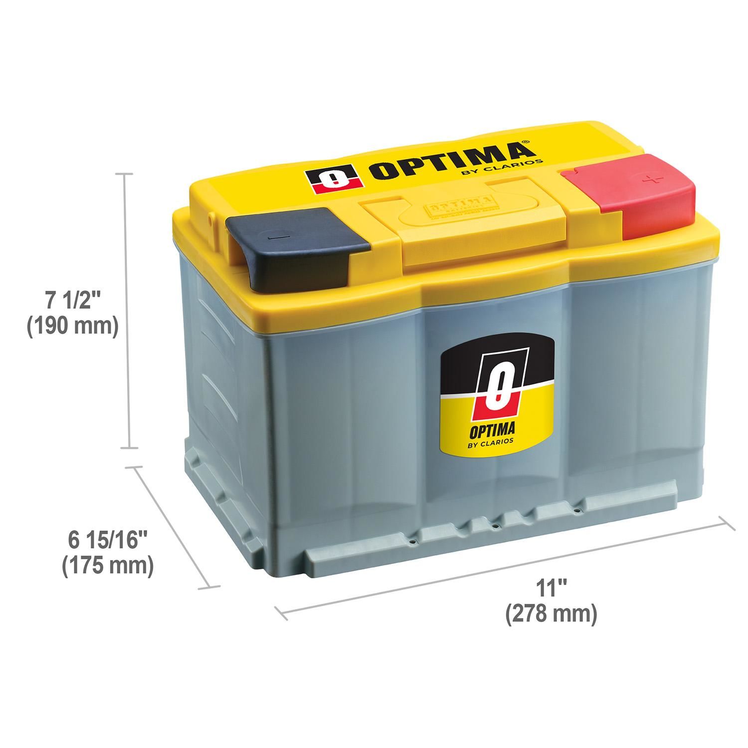 Optima Yellow Top AGM Battery BCI Group Size 48 800 CCA DH6