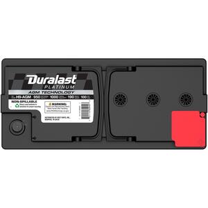 Duralast Platinum AGM Battery H9AGM Group Size H9/LN6 950 CCA