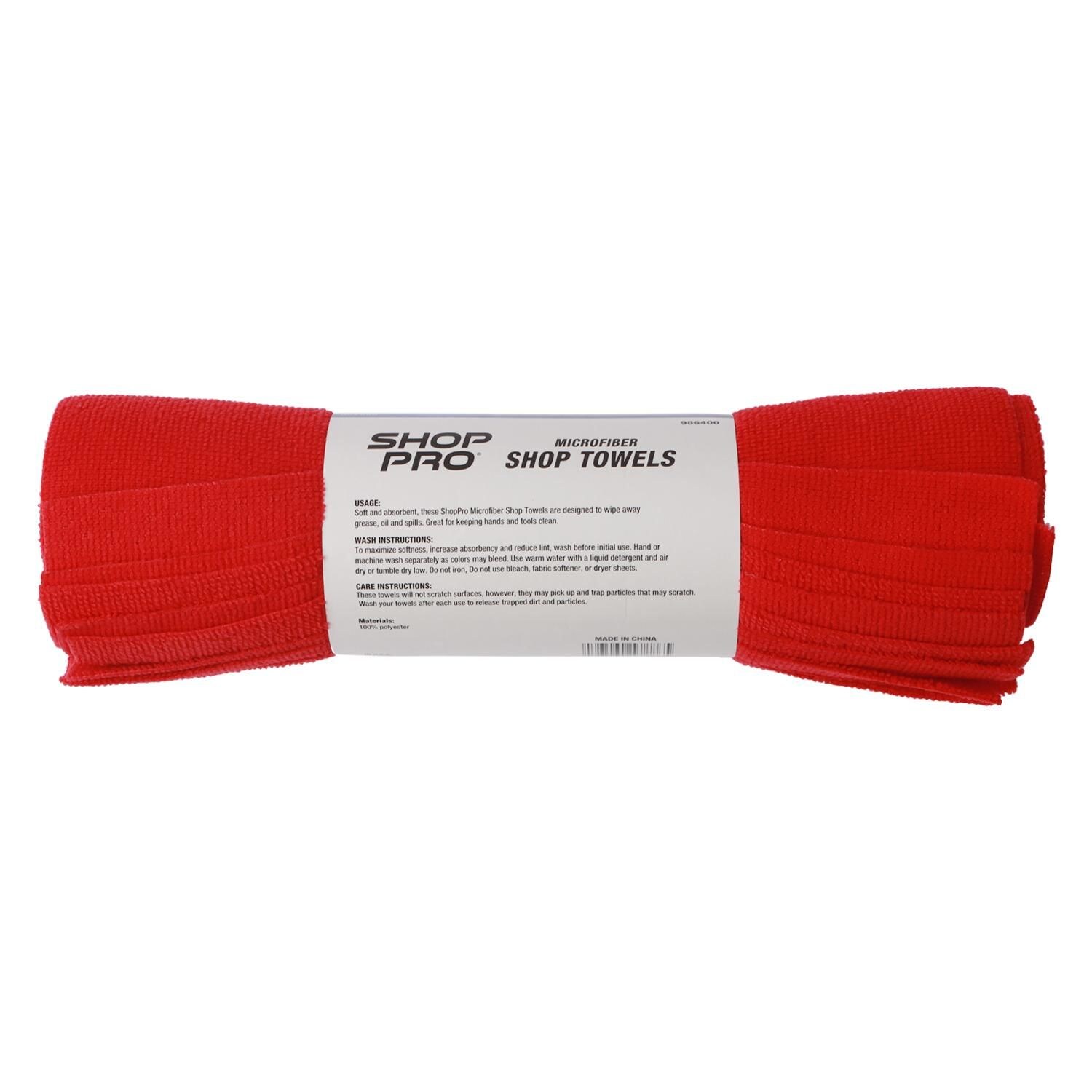 Microfiber Shop Towel 10 Piece