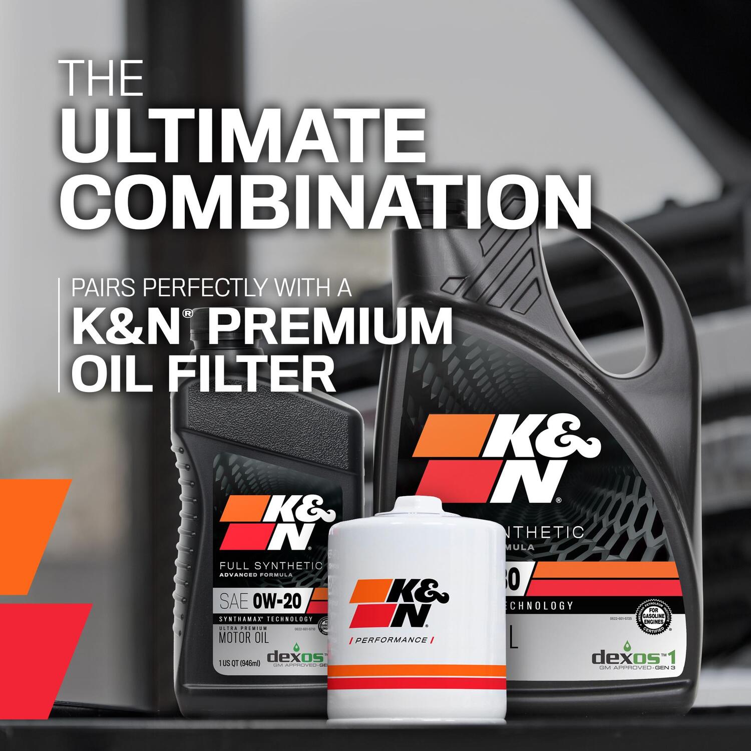 K&N Performance Full Synthetic Engine Oil 0W-20 1 Quart