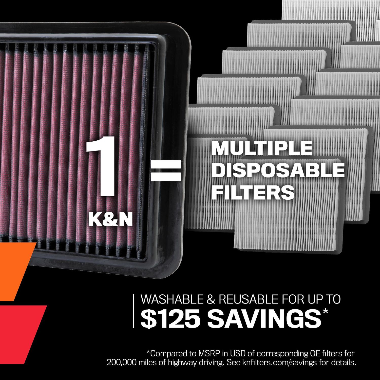 K&N Select Engine Air Filter SA-2031, High Performance, Premium, Washable,  Replacement Filter 