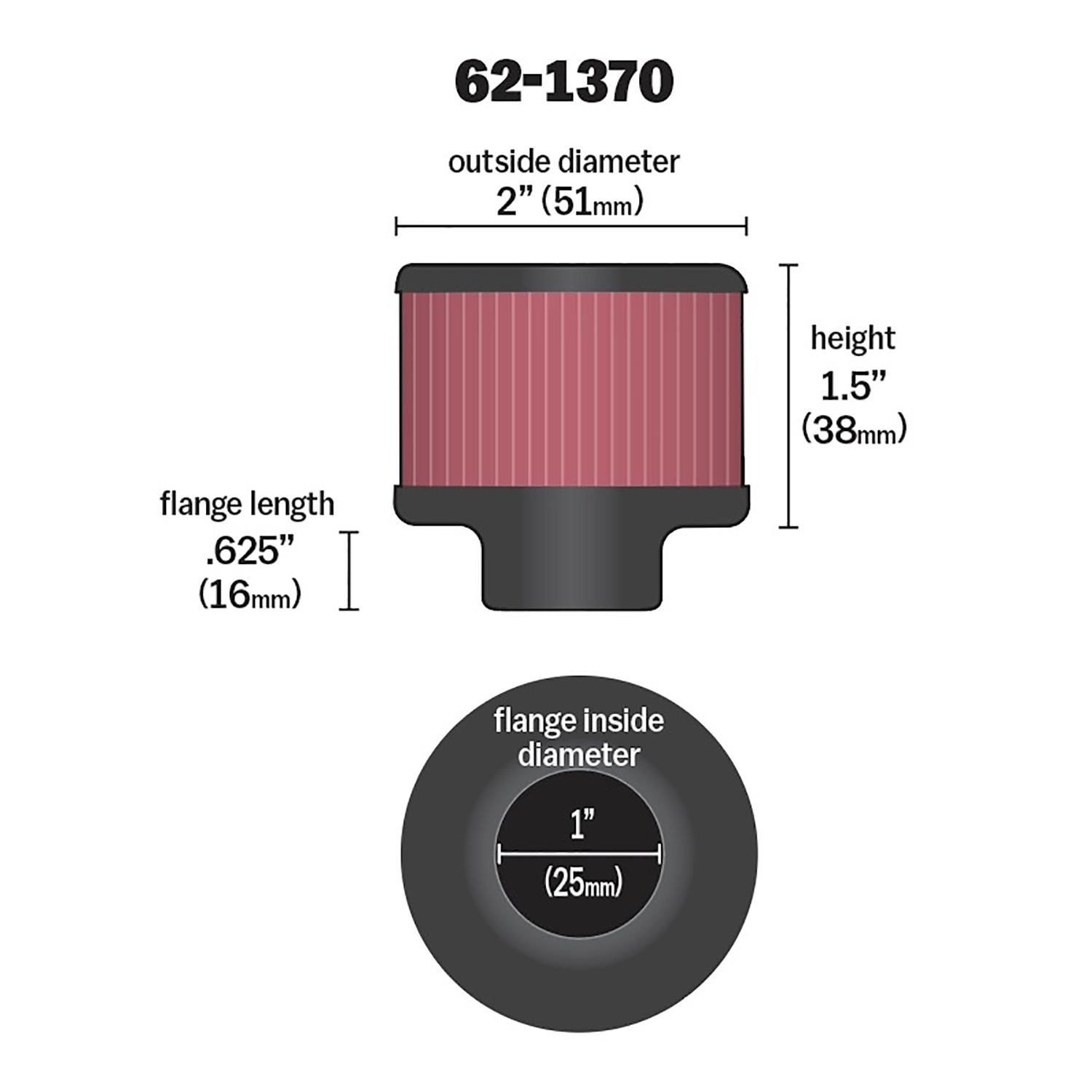 K&N 62-1370 Specialty Air Filter