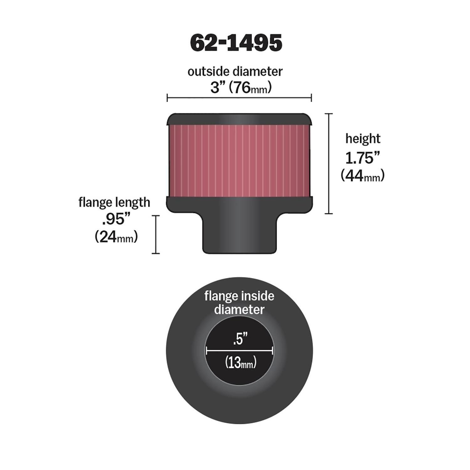 K&N 621495 Performance Breather Filter