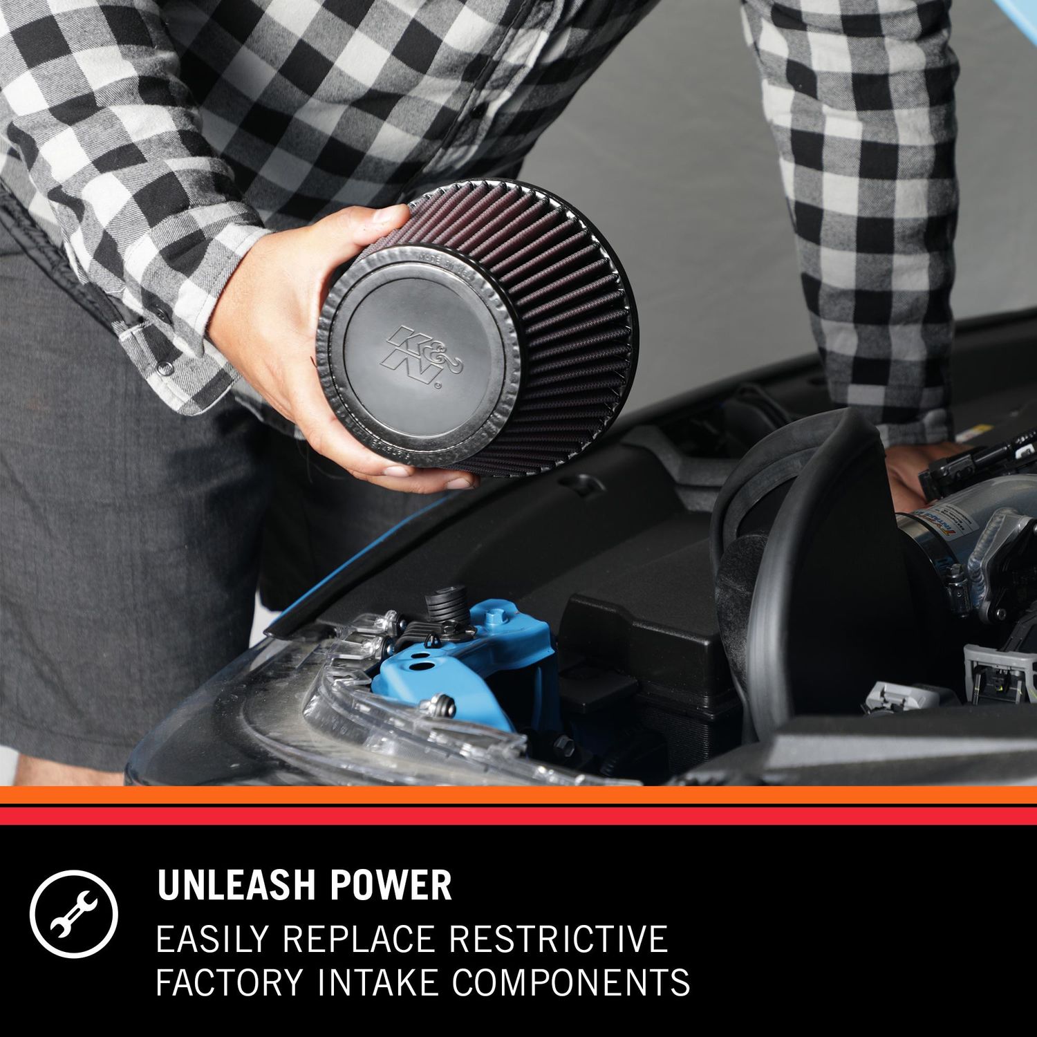 K&N High Performance Air Intake System 77-3076KTK