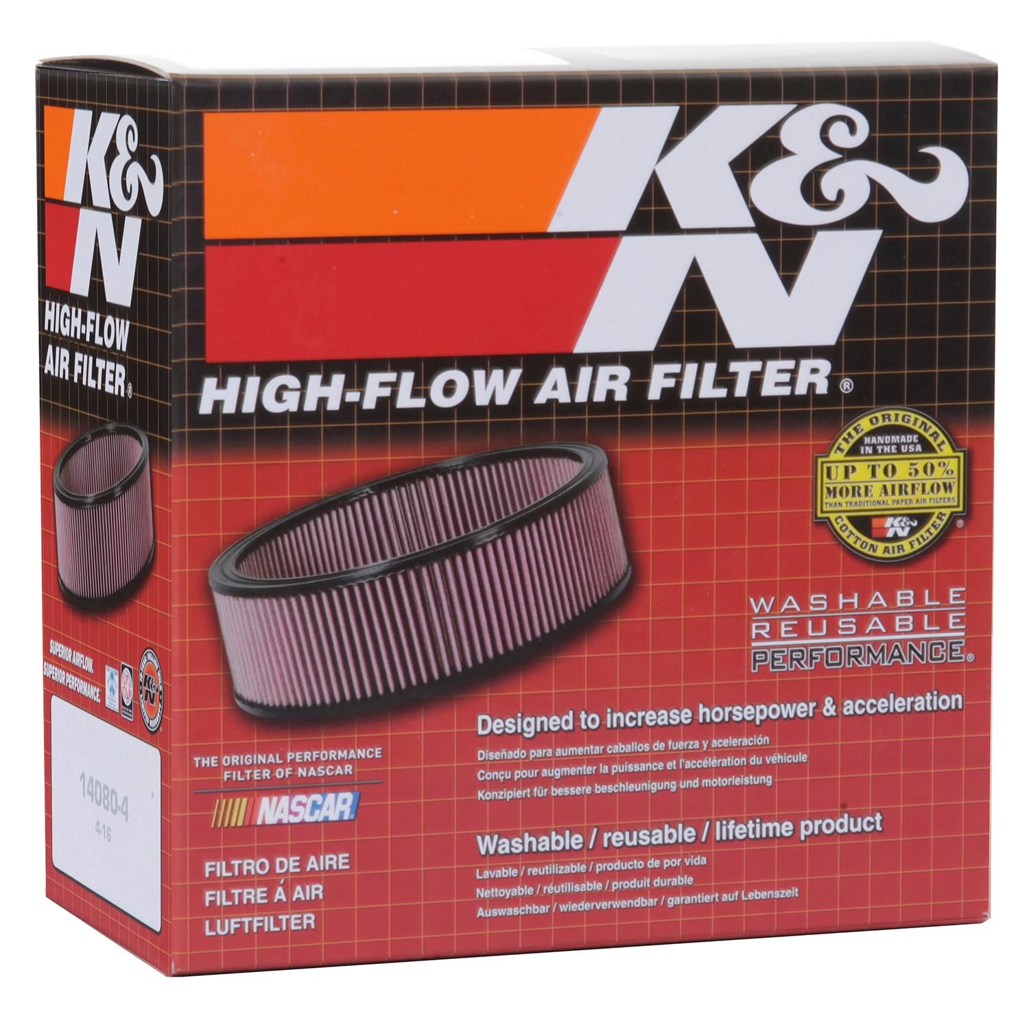 K&N Universal Replacement Air Filter
