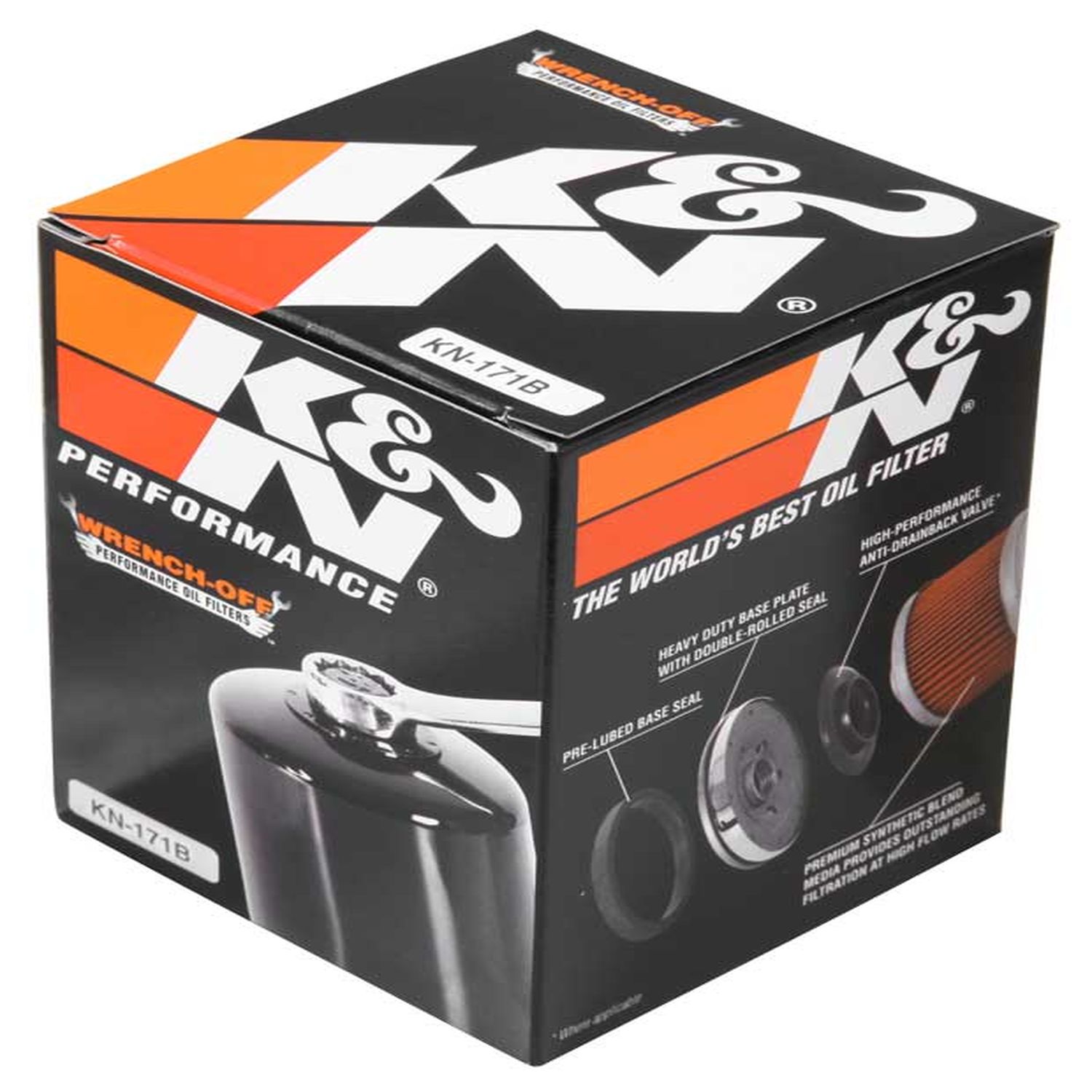 K&N KN171B Performance Powersports SpinOn Canister Oil Filter