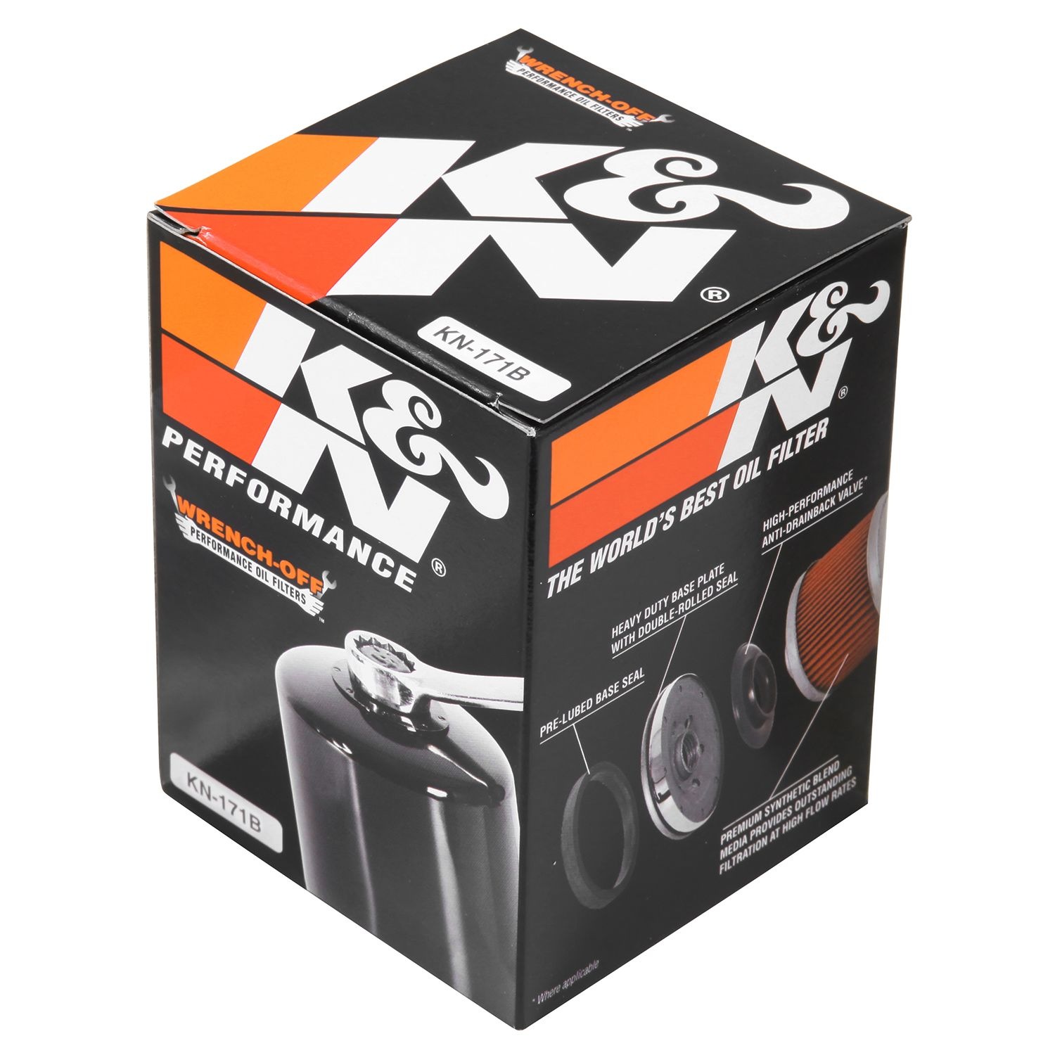 K&N KN171B Performance Powersports SpinOn Canister Oil Filter
