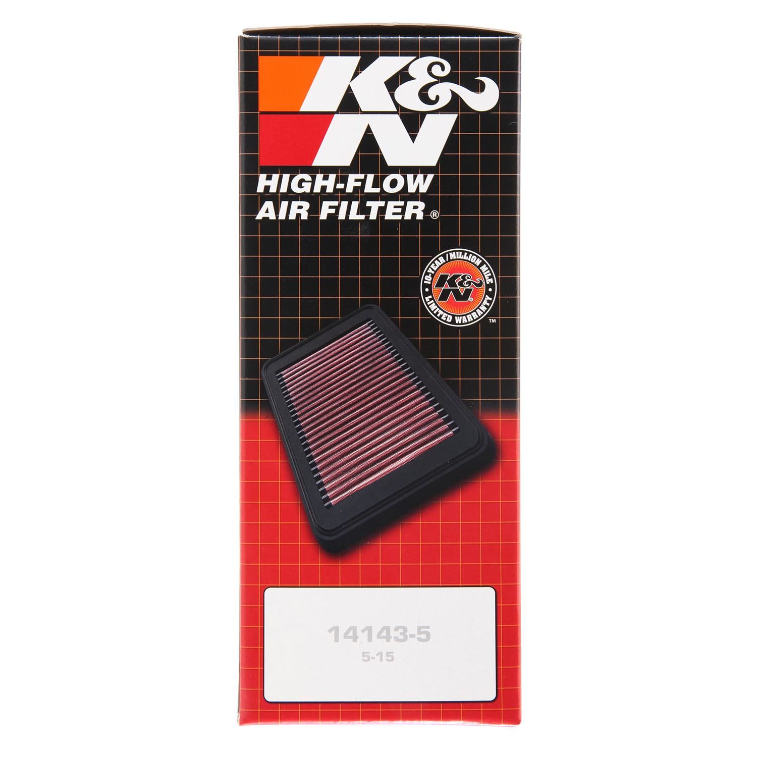 K&N Motorluftfilter SU-1409 - Waschbar, Wiederverwendbar, Hochleistungs-Filter Für Bessere Motorleistung