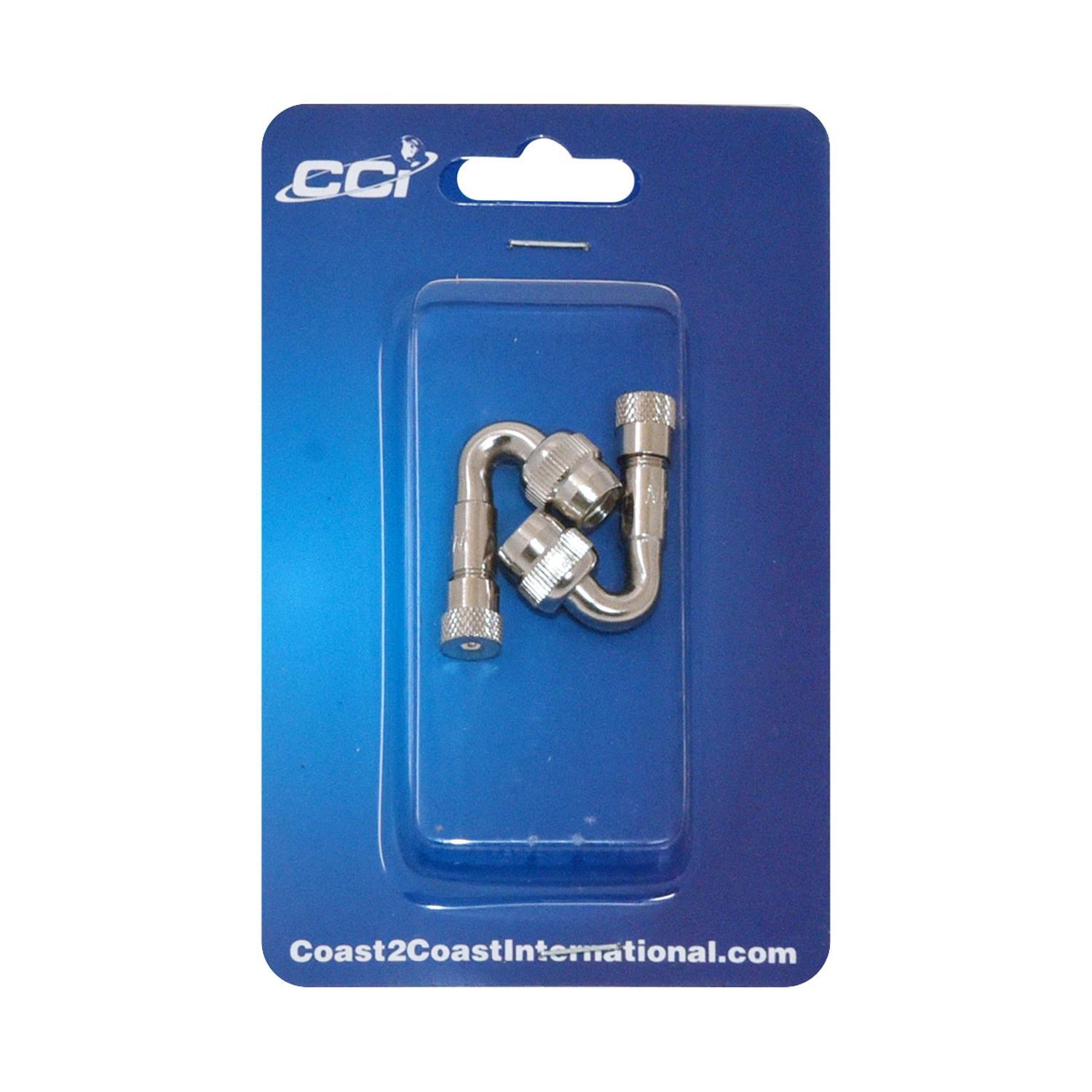 Coast to Coast Valve Stem Extension 1.18in Large 135 Degree SS Polished