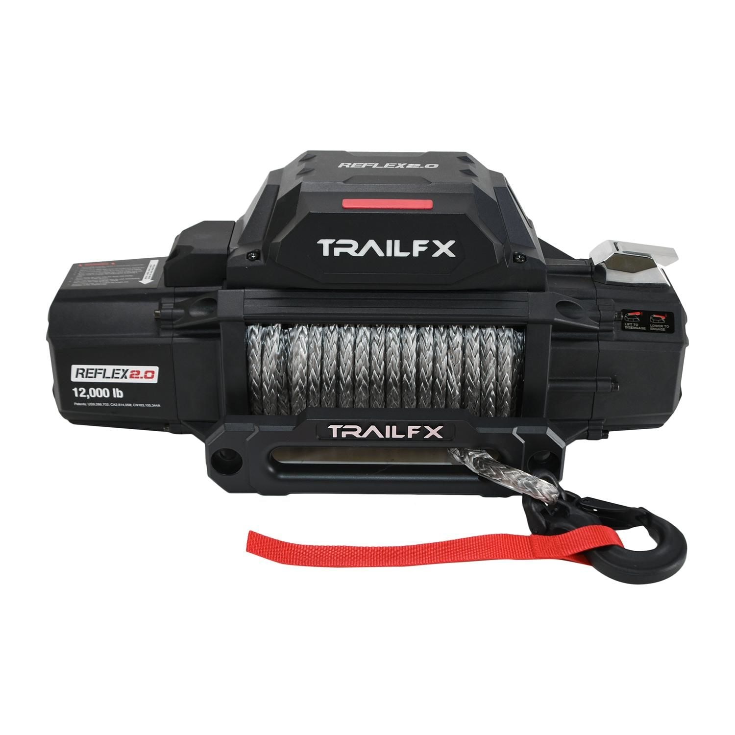 TrailFX 12,000 Lbs 12V Vehicle Mounted With Roller Fairlead And 94ft ...