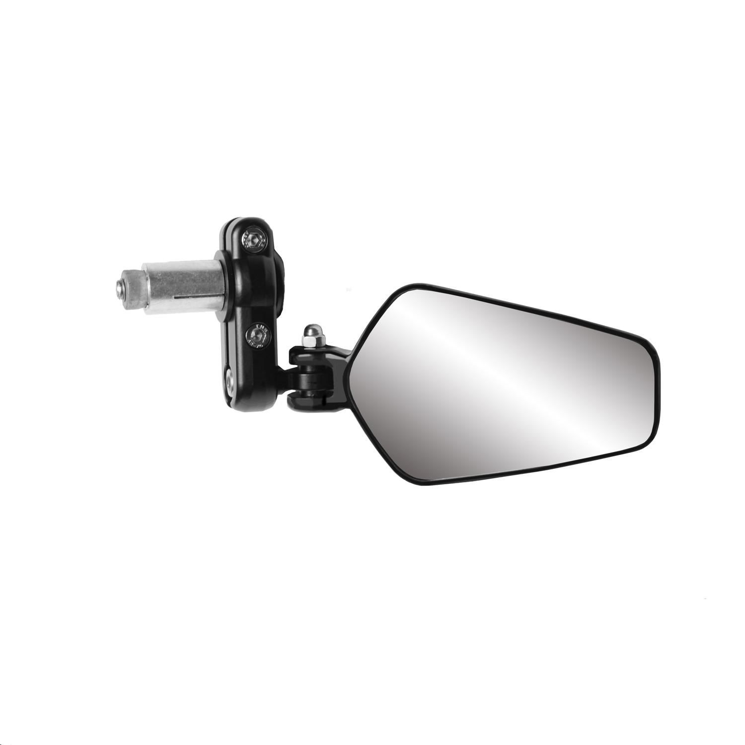K-Source 4in X 2 1/2in Black Bar End Arrow Style Mirror