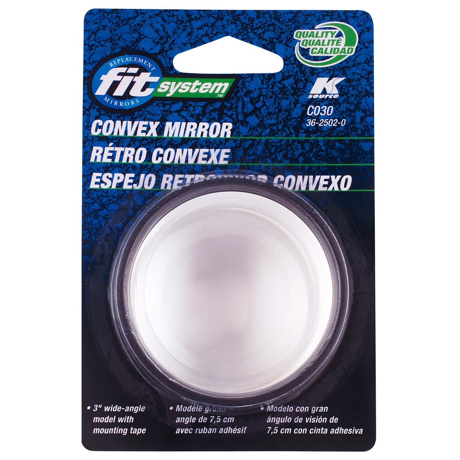 KSource 3in Convex Blind Spot Mirror