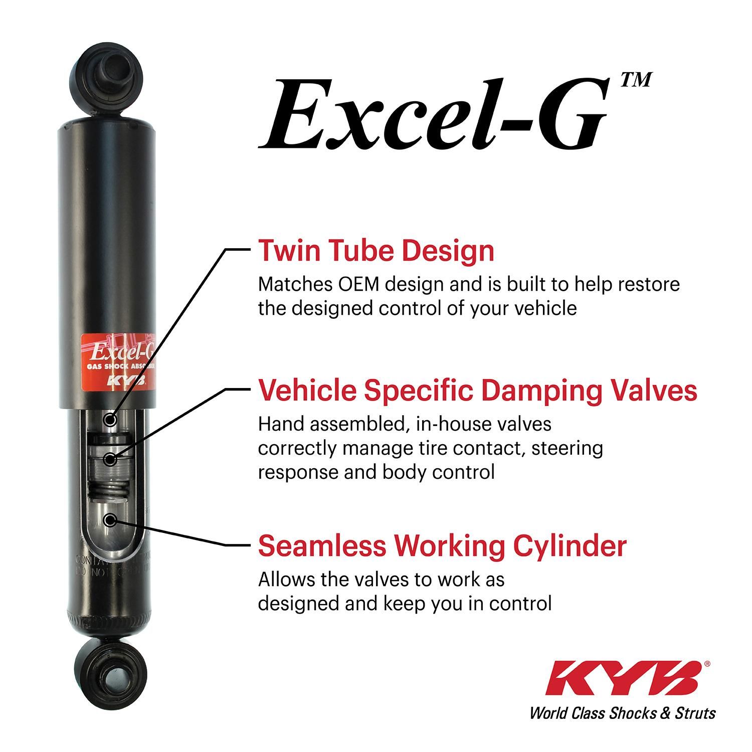 KYB Excel-G Shock Absorber 349043