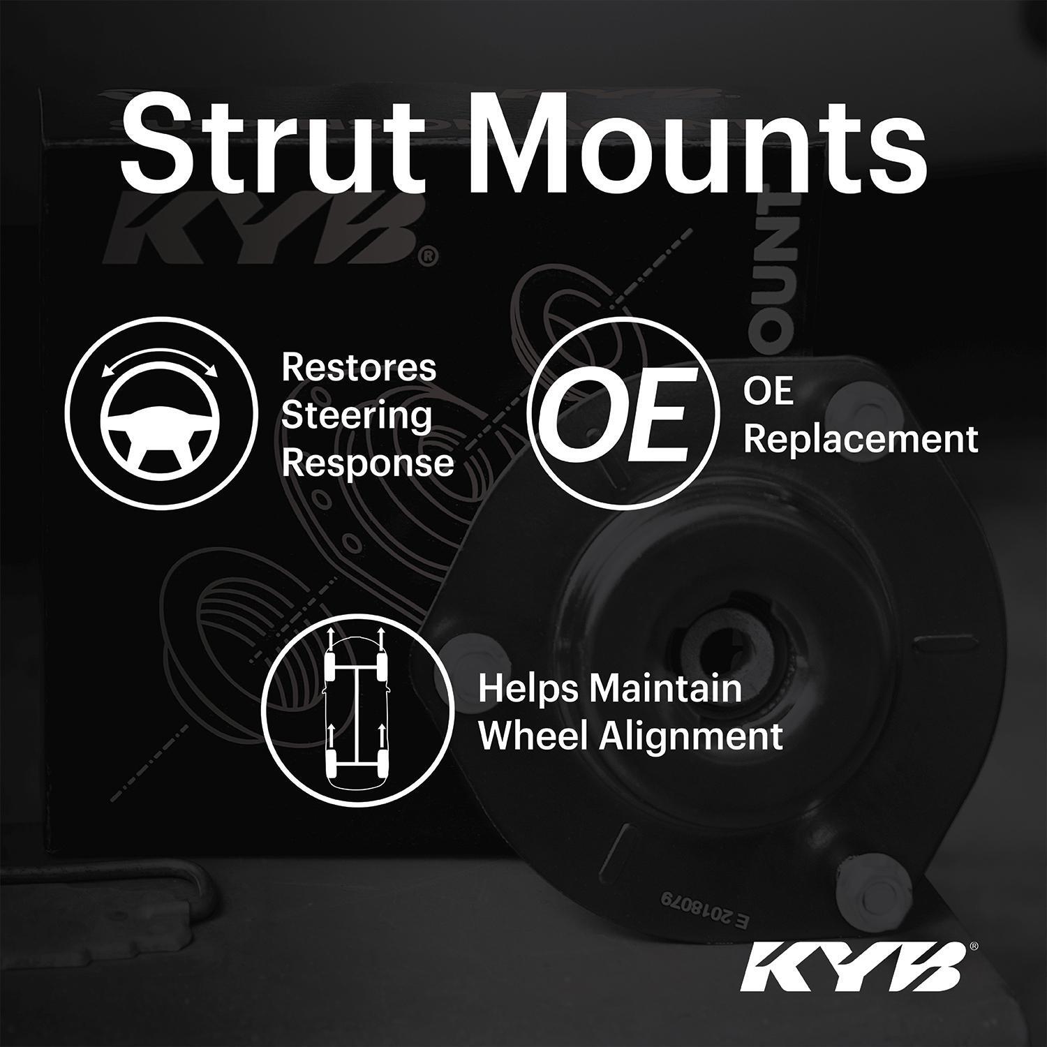 KYB SM5774 Strut Mount Kit - OE Quality Replacement For Noise & Vibration