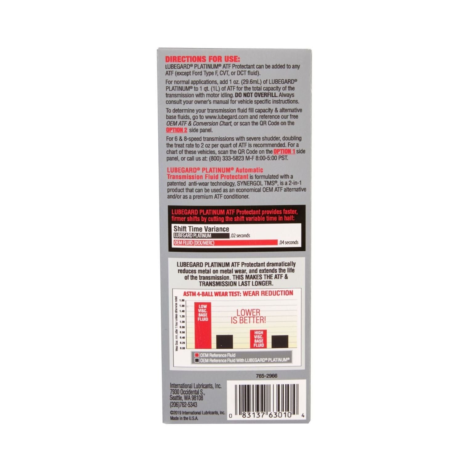 Lubegard Transmission Protectant Additive 295ml
