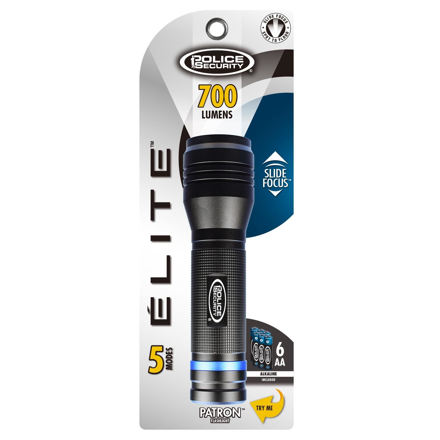 Police Security Patron 1000 Lumen LED Flashlight
