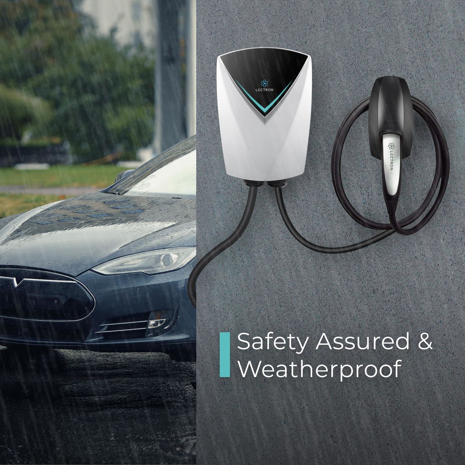 Lectron 240 Volt 48 Amps Tesla (NACS) EV Charging Station, Powerful ...