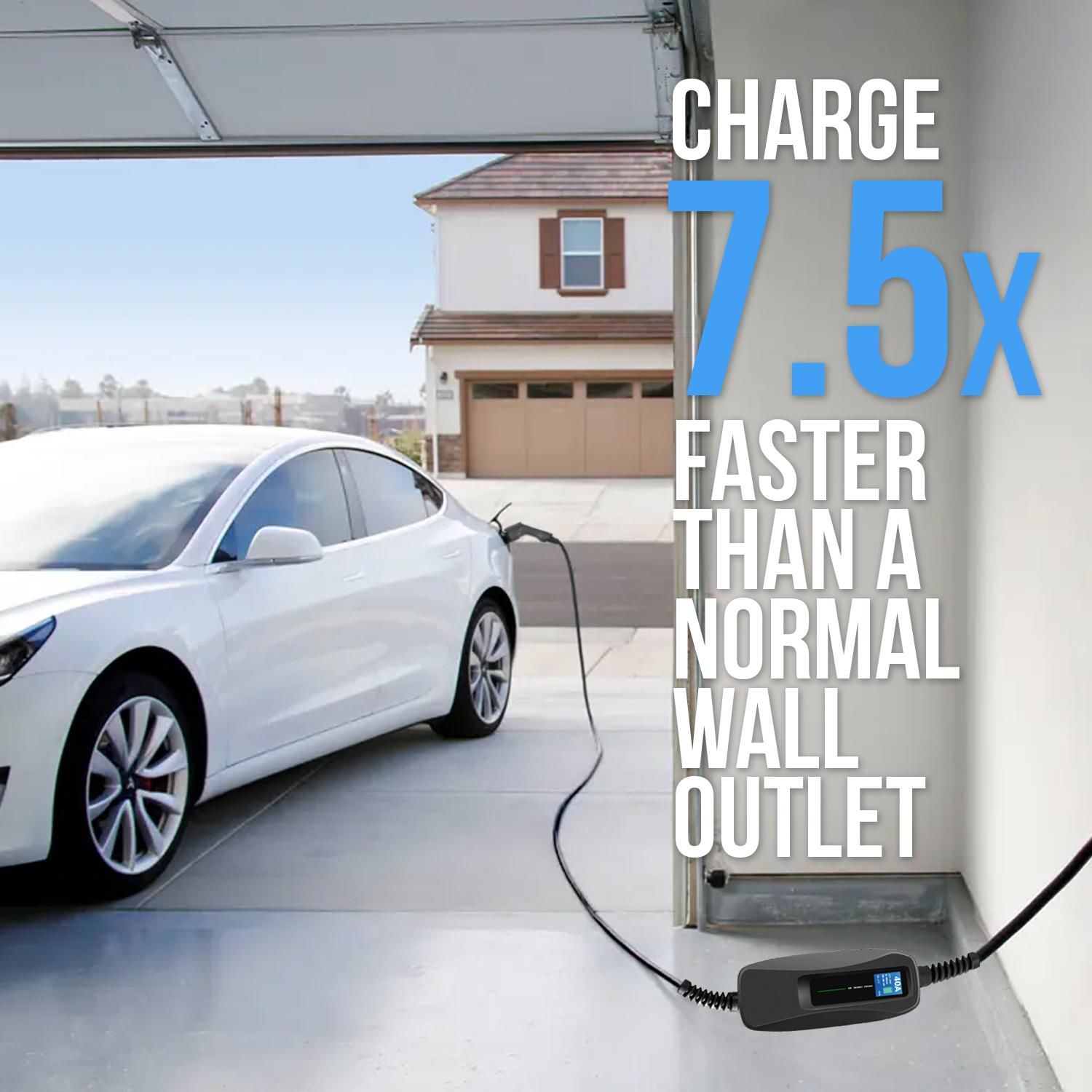 Lectron 240 Volt 40 Amps Level 2 Electric Vehicle Charger with 18ft