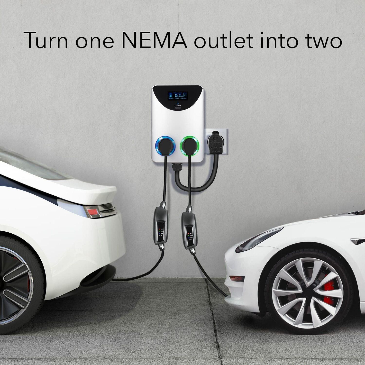 Lectron EV Charger Socket Splitter for NEMA 1030 to NEMA 1030/1030