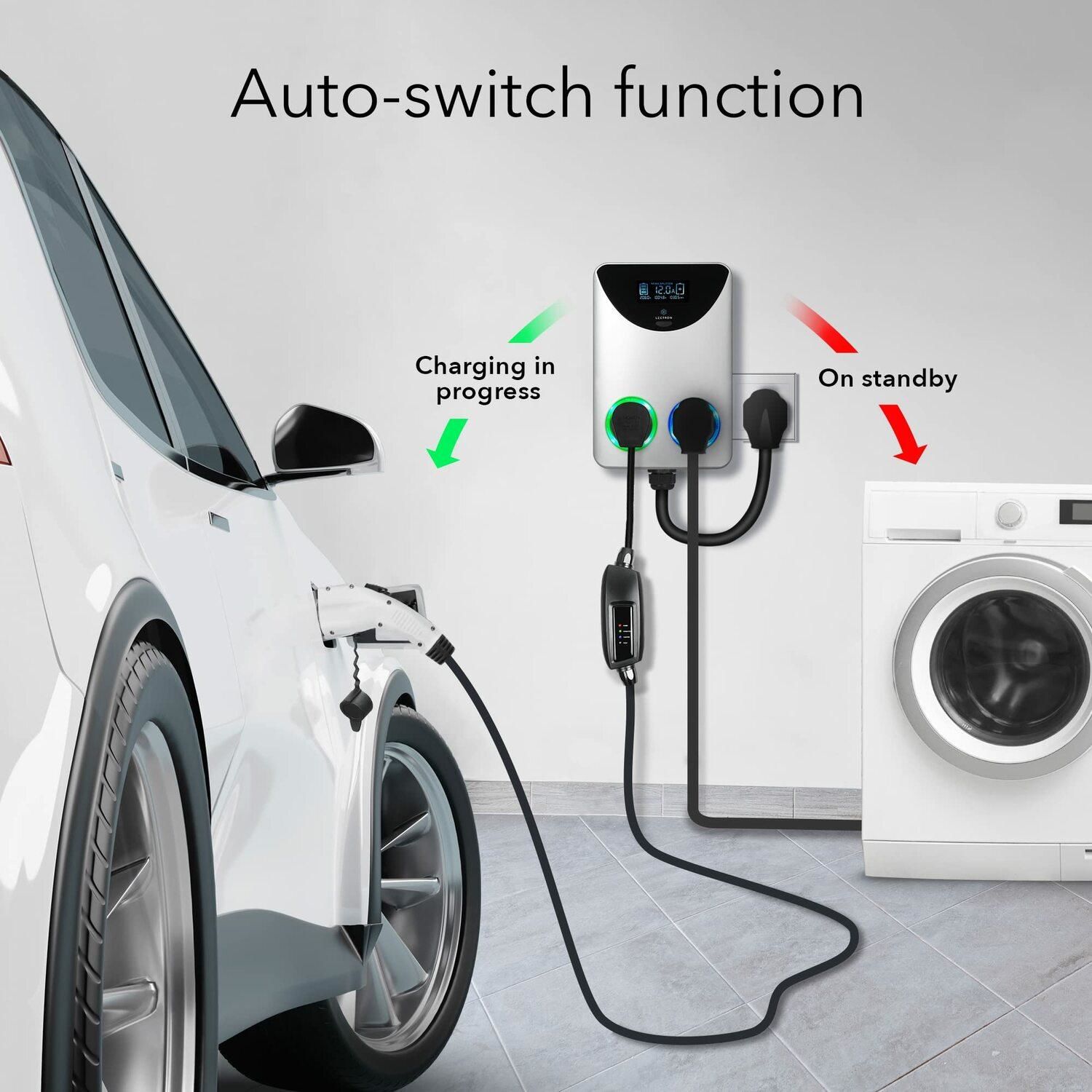 Lectron EV Charger Socket Splitter for NEMA 1030 to NEMA 1030/1030
