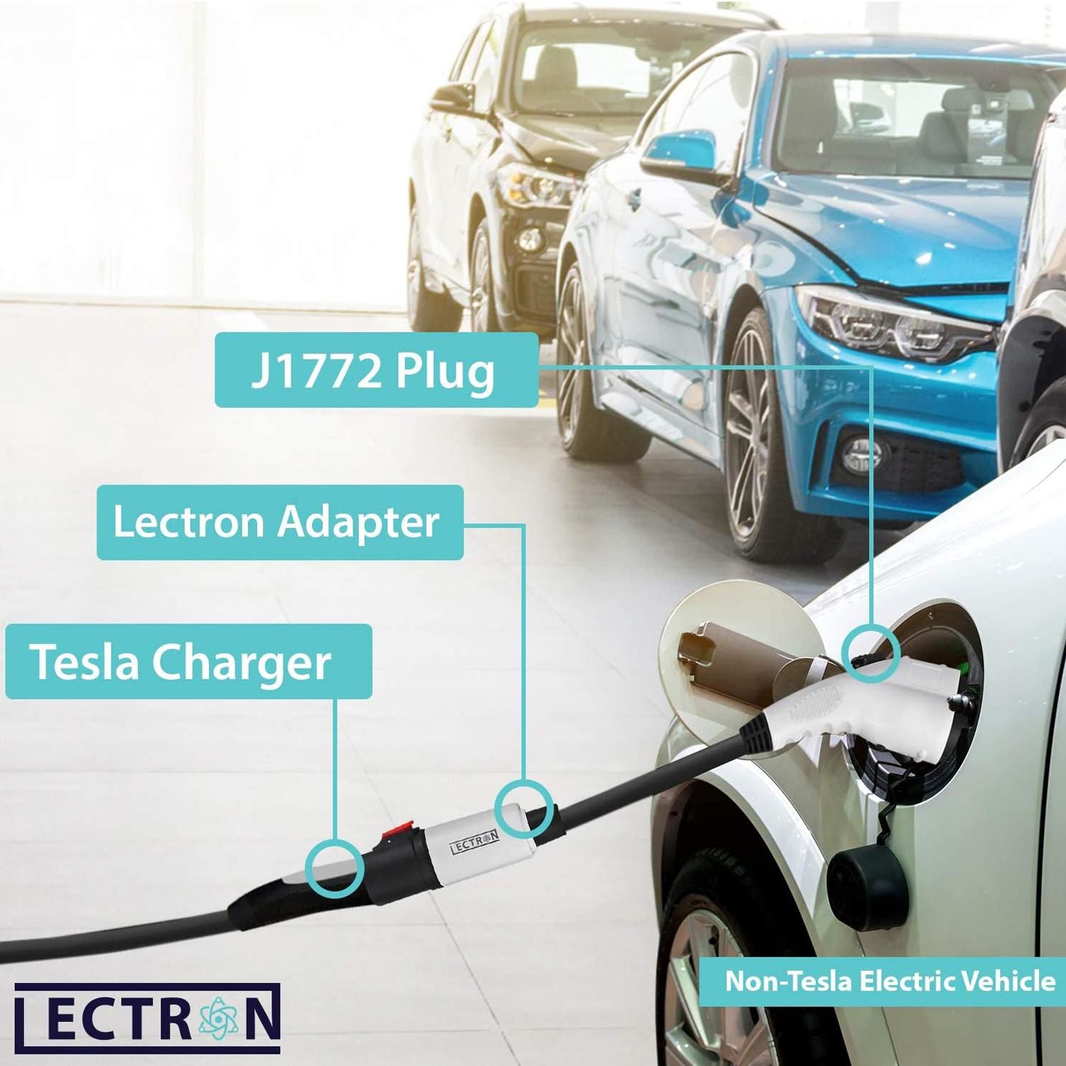 Lectron 250 Volt 40 Amps Tesla to J1772 Adapter for Electric Vehicle  Chargers
