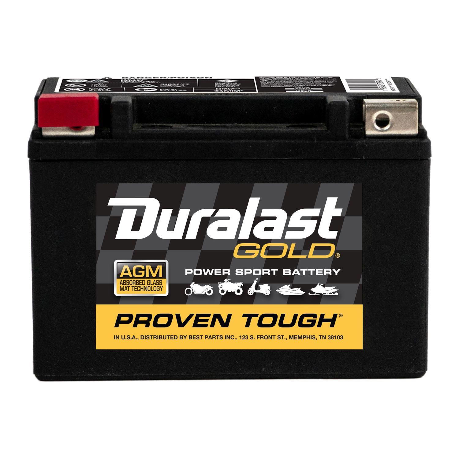 Duralast Gold Group BTX9 AGM Ready-to-Ride Power Sport Battery 120 CCA