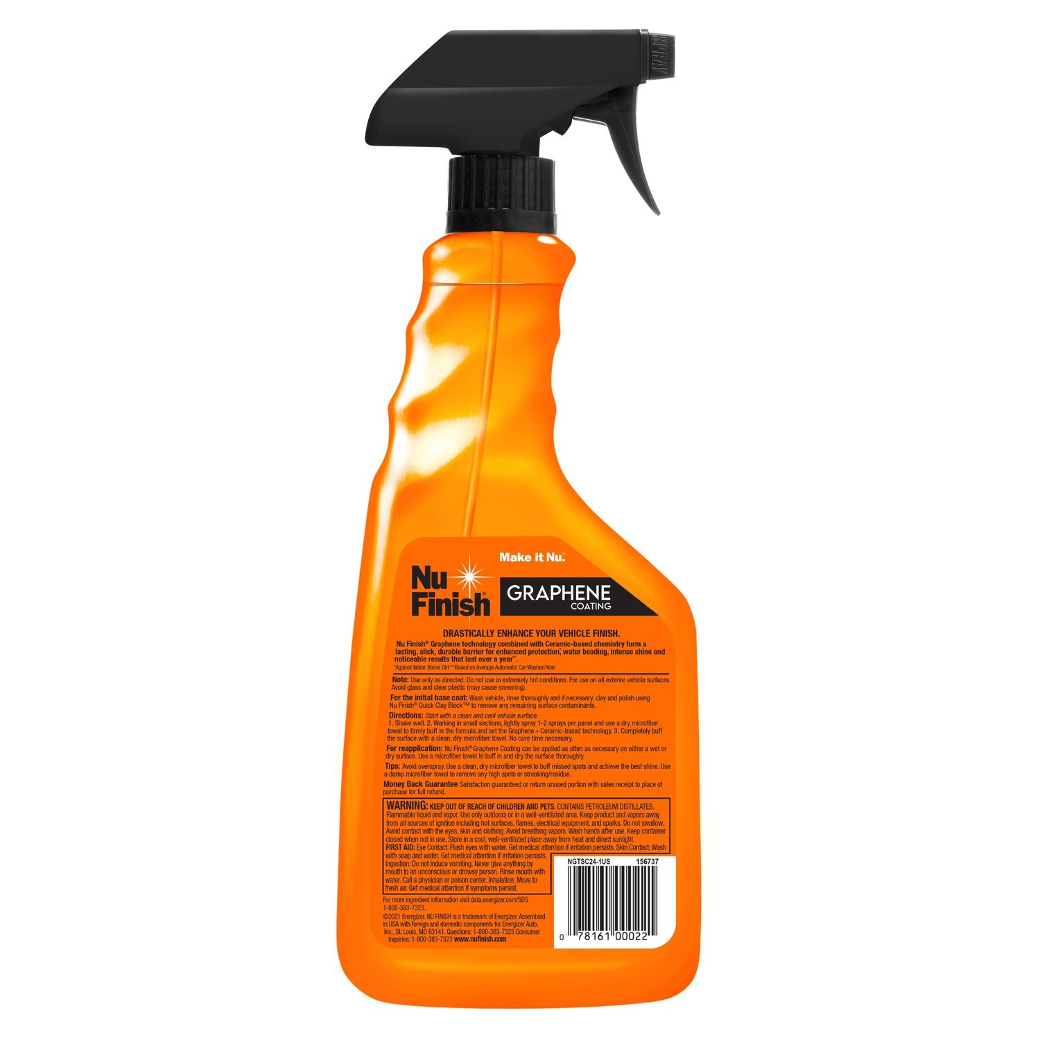 Nu Finish Graphene Coating Spray Wax 24Oz