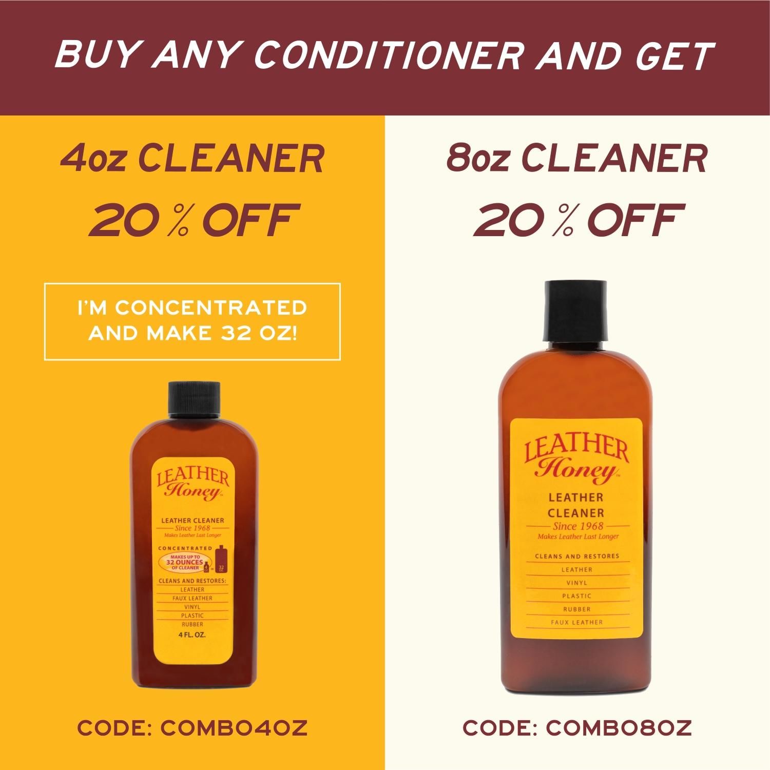 Leather Honey Leather Cleaner 8oz