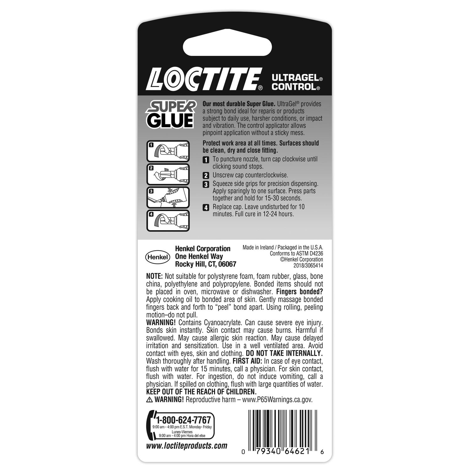 Loctite Super Glue, Water Resistant, Ultra Gel Control