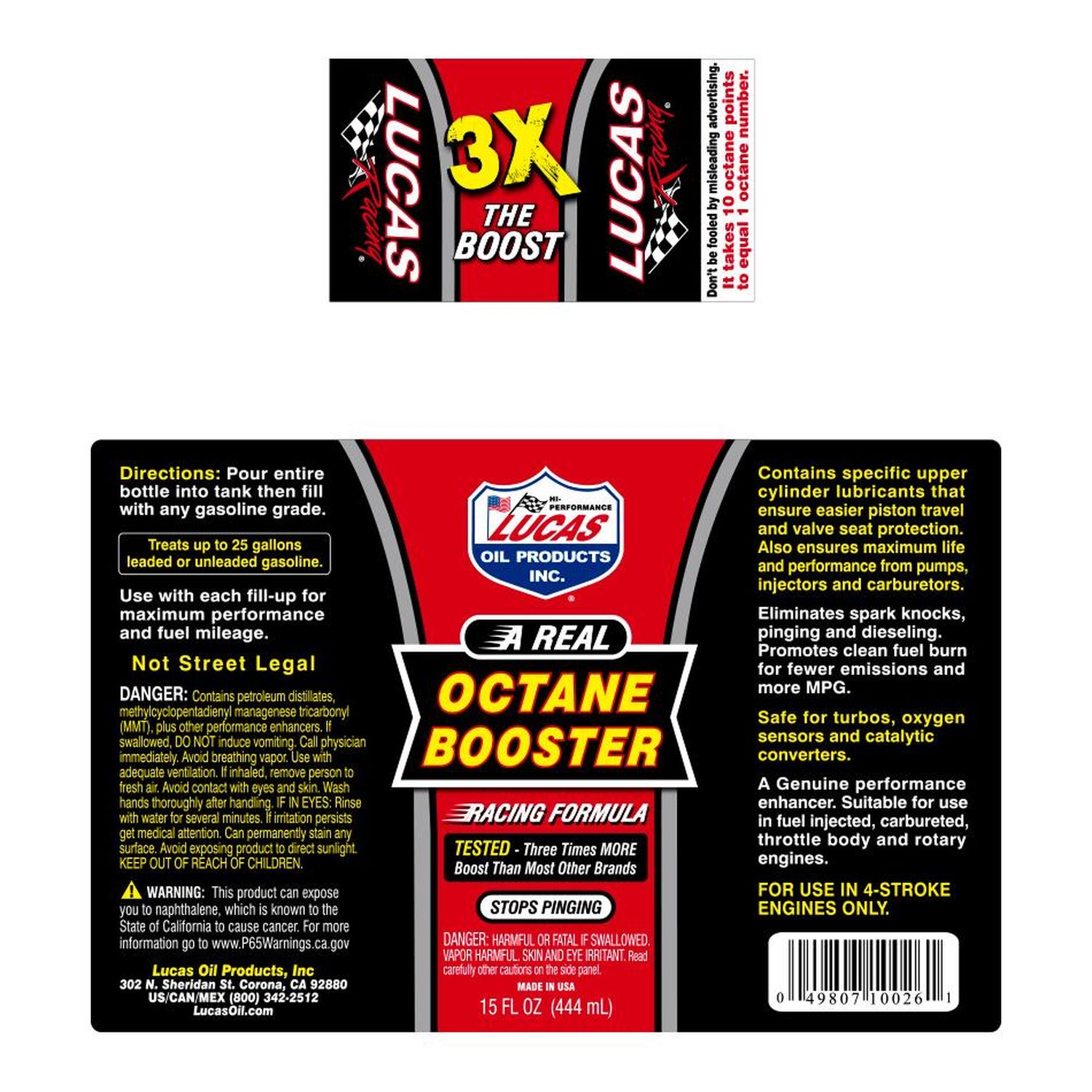 Lucas Oil Products Octane Booster 15oz