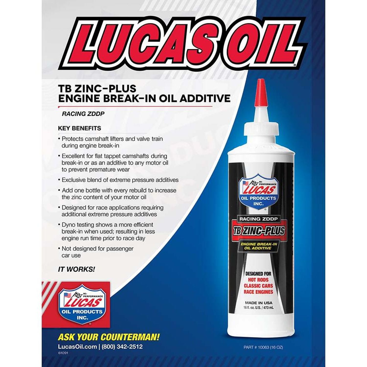 Lucas Davisさん専用.4 Lucas Oil Products Engine Break-In Oil Additive 16oz