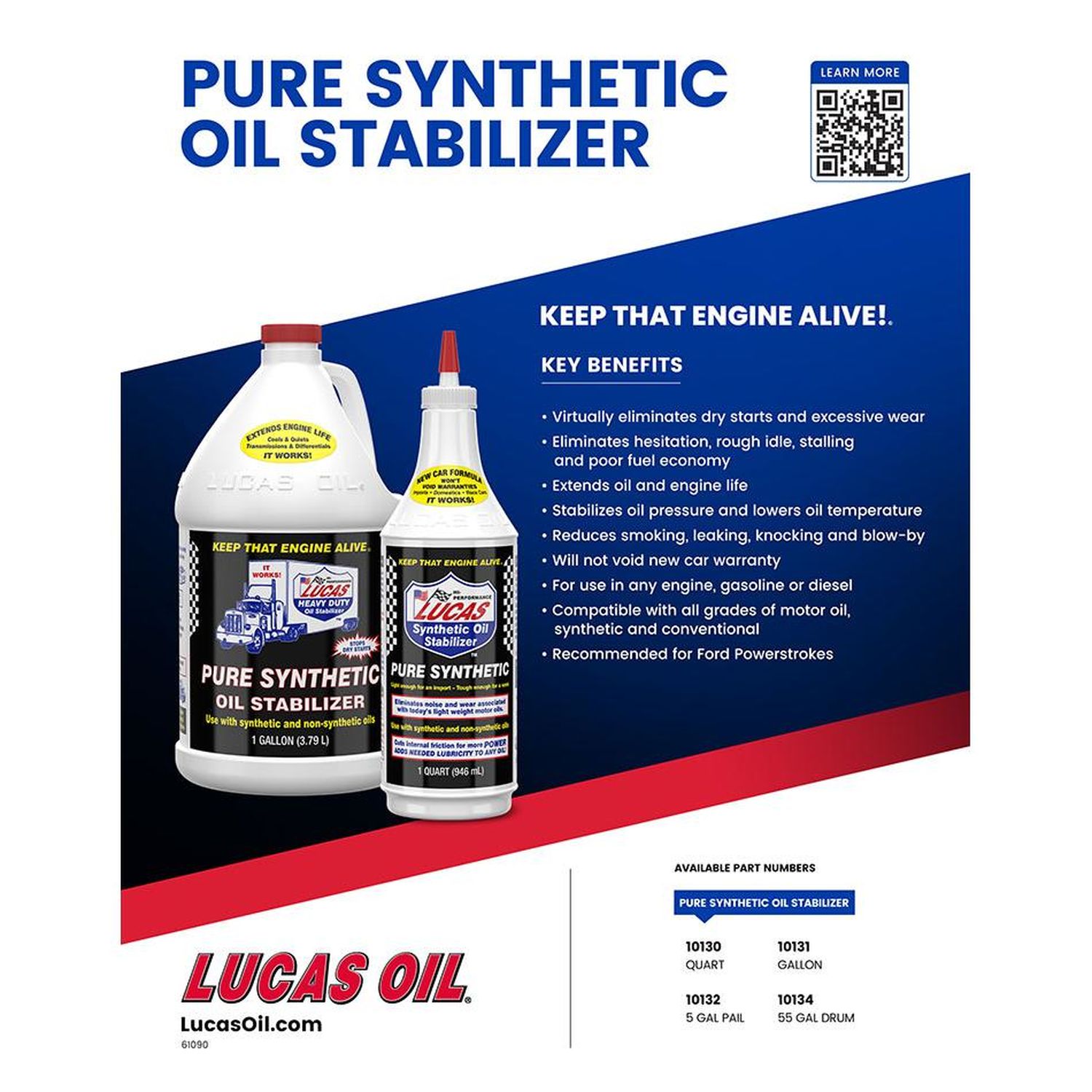 Lucas Oil Products Synthetic Oil Stabilizer 32oz