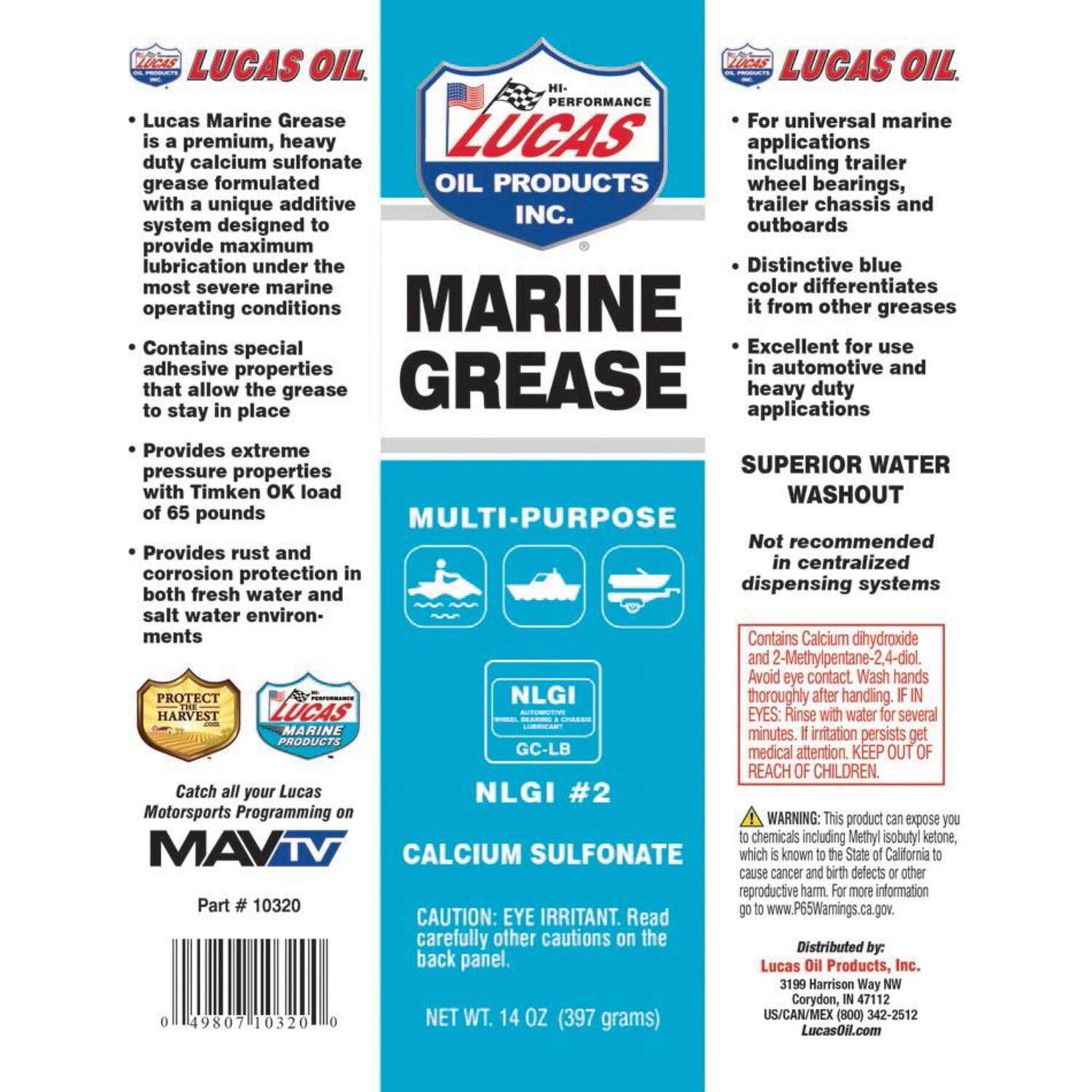 Lucas Oil Products 14 oz. Marine Grease