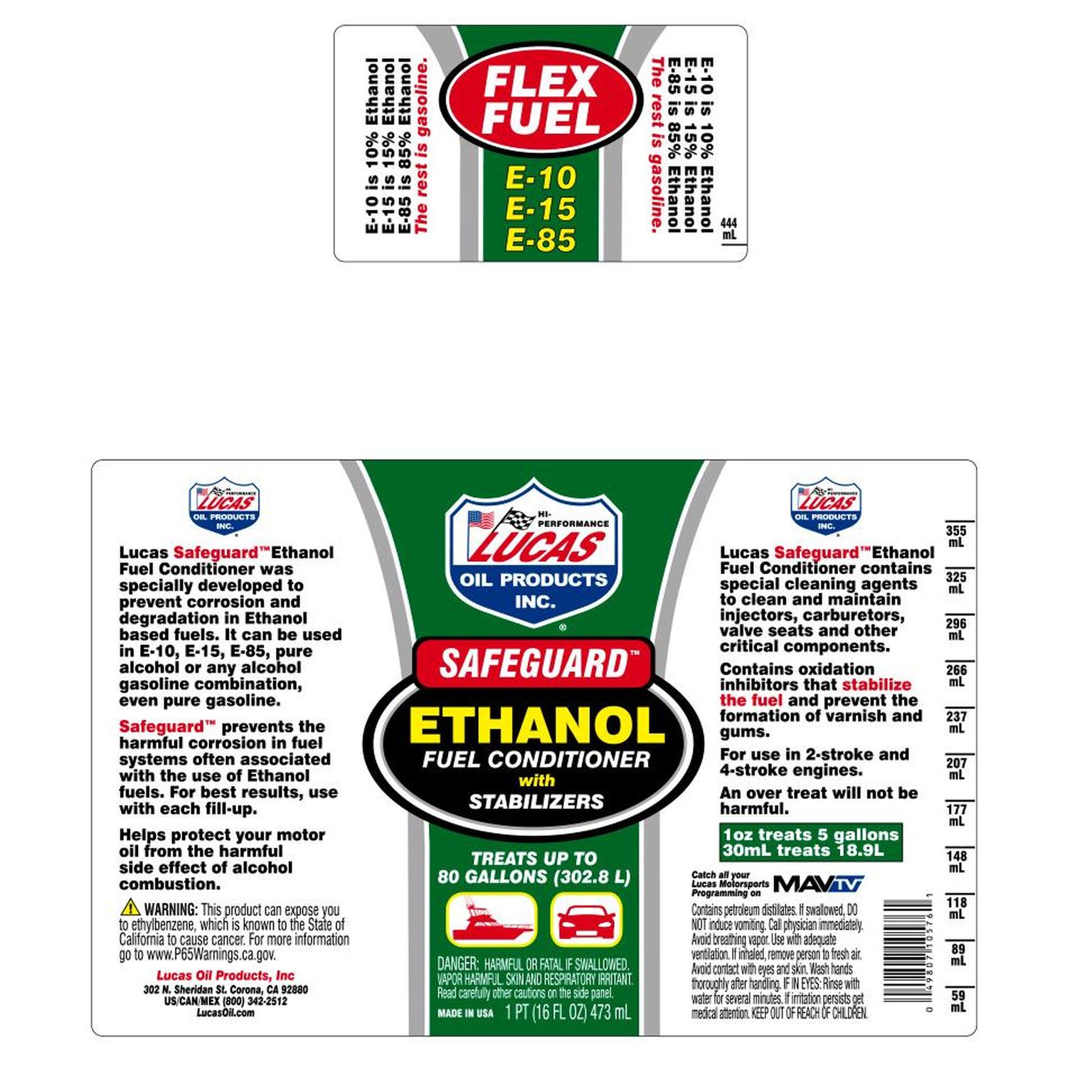Lucas Oil Products Ethanol Fuel Treatment 16oz