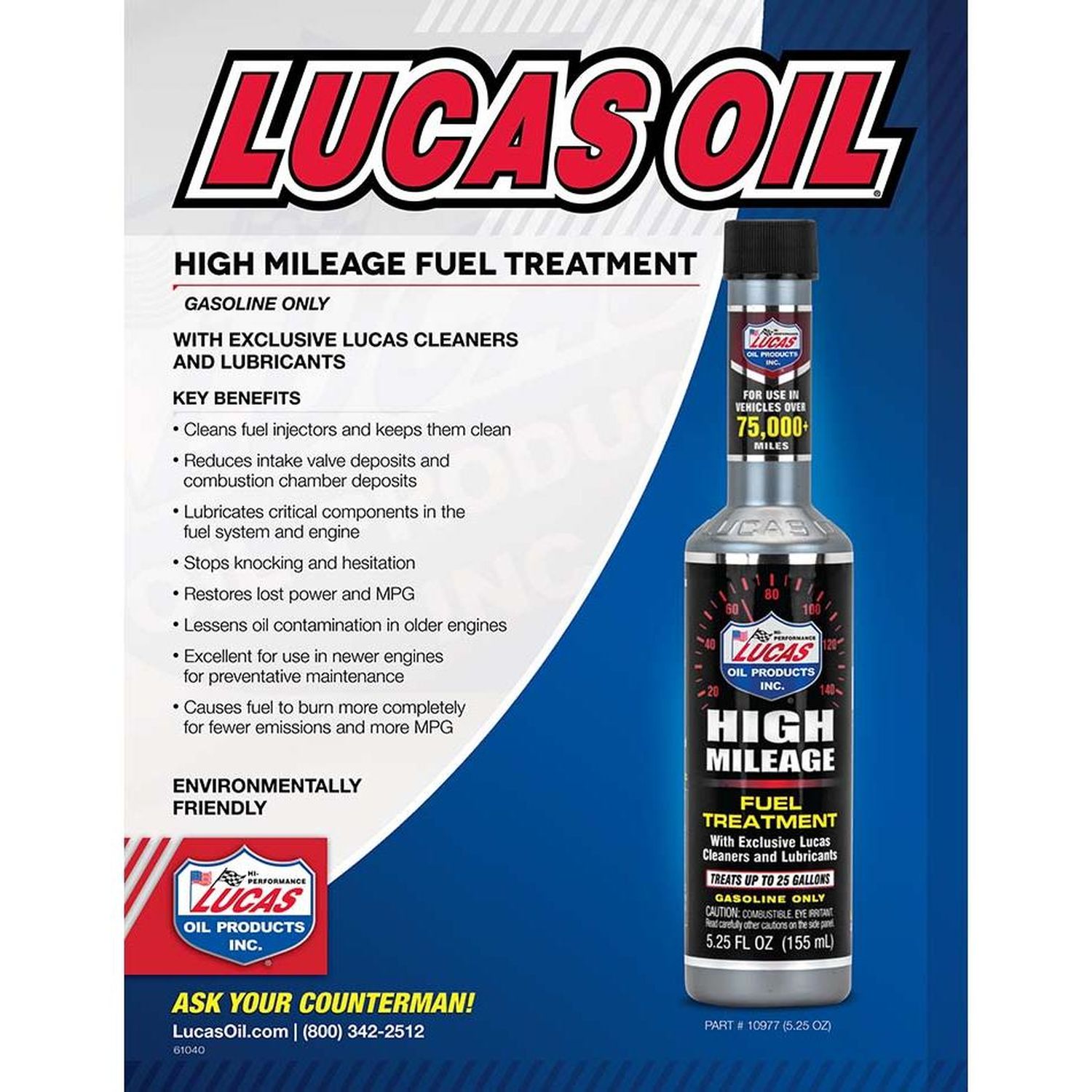 Lucas High Mileage Fuel Treatment Lucas High Mileage Fuel Treatment