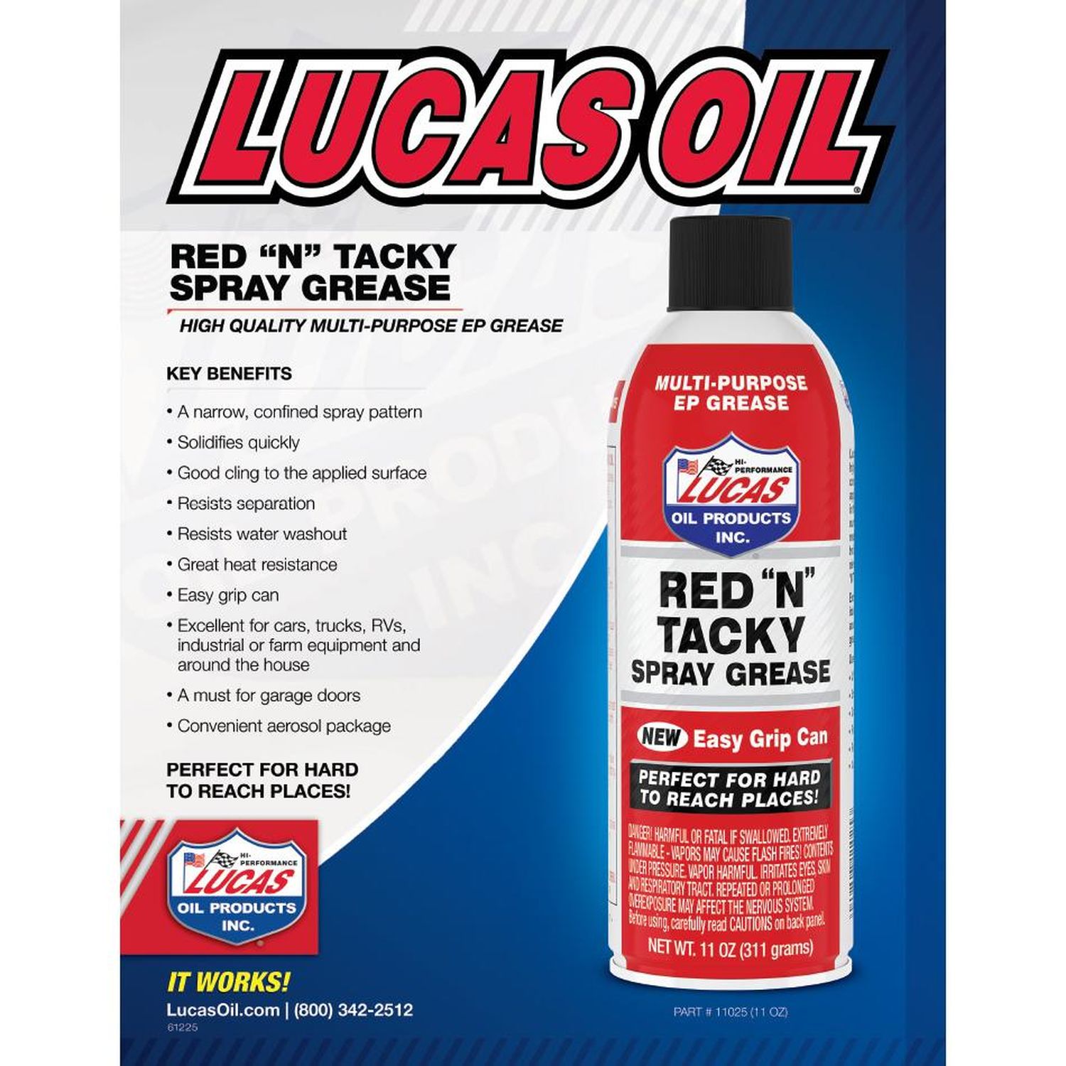 Lucas Oil 051-500 Red N Tacky Aerosol Spray, Twelve 11 oz. cans -  Spraywell
