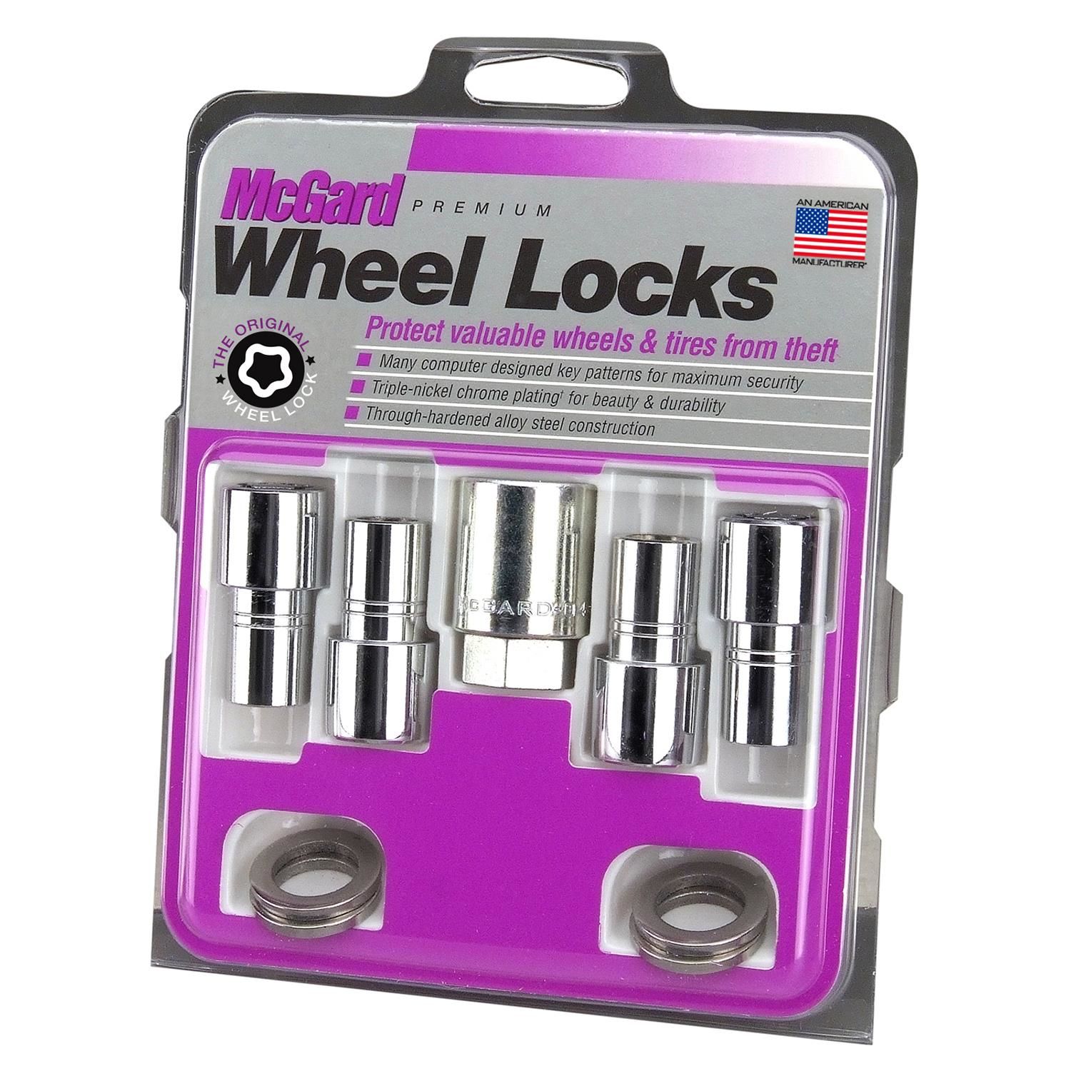 McGard 22158 M12 X 1.5 Thread Shank Wheel Lock Set 4 Piece