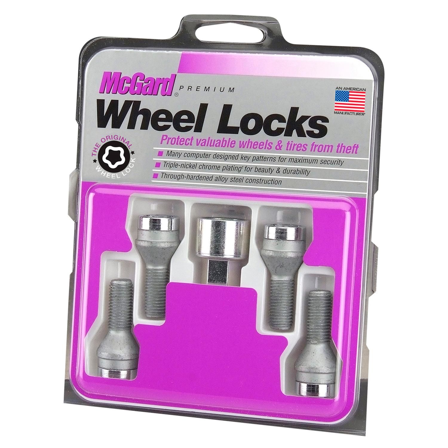McGard M14 x 1.50 Thread Cone Wheel Lock Set 4 Piece