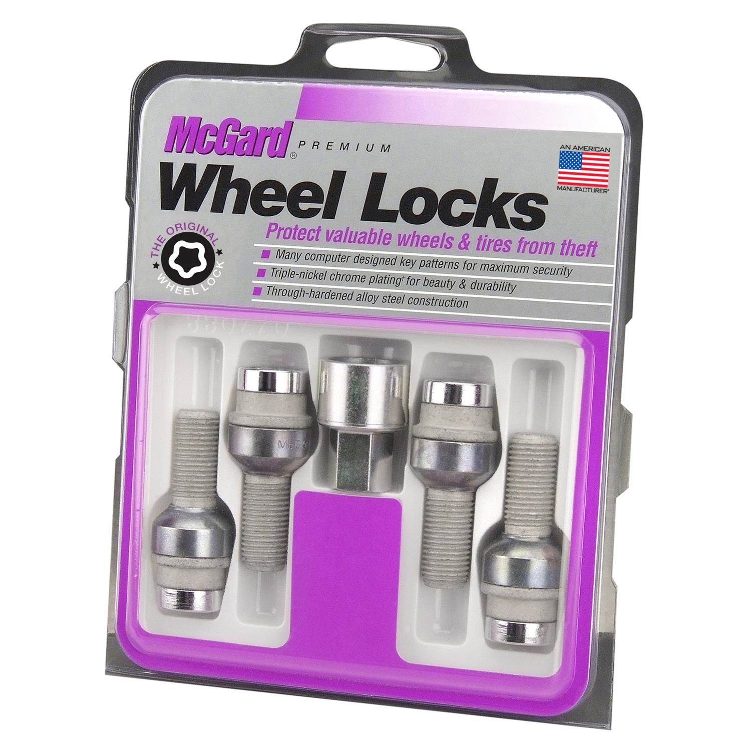 McGard Wheel Lock Key Locking Lug Nuts 5 Piece 28020