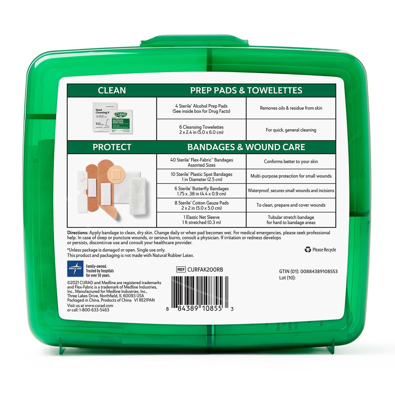 CURAD First-Aid Kit CURFAK200RBH