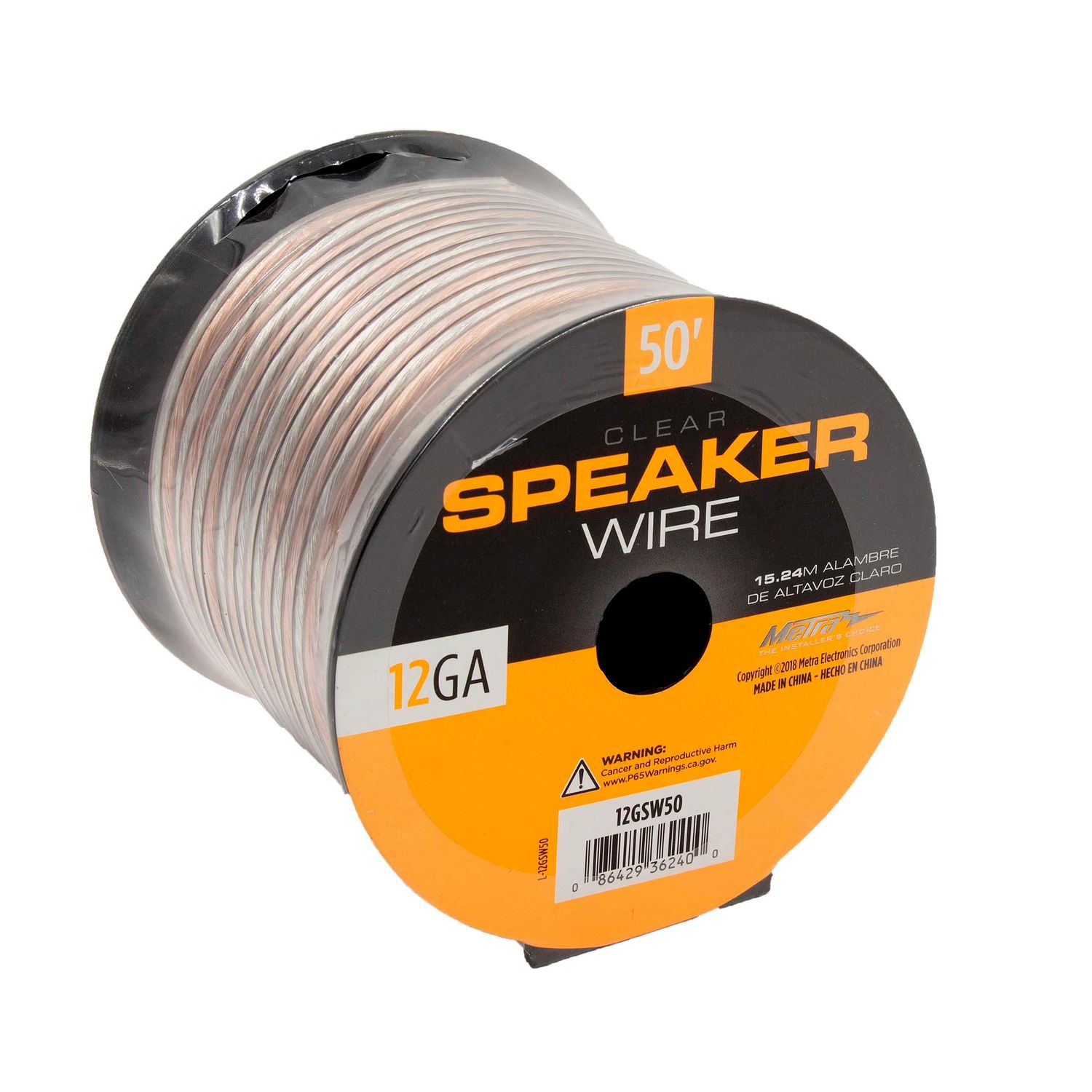 Metra Electronics Clear 12 Gauge Speaker Wire
