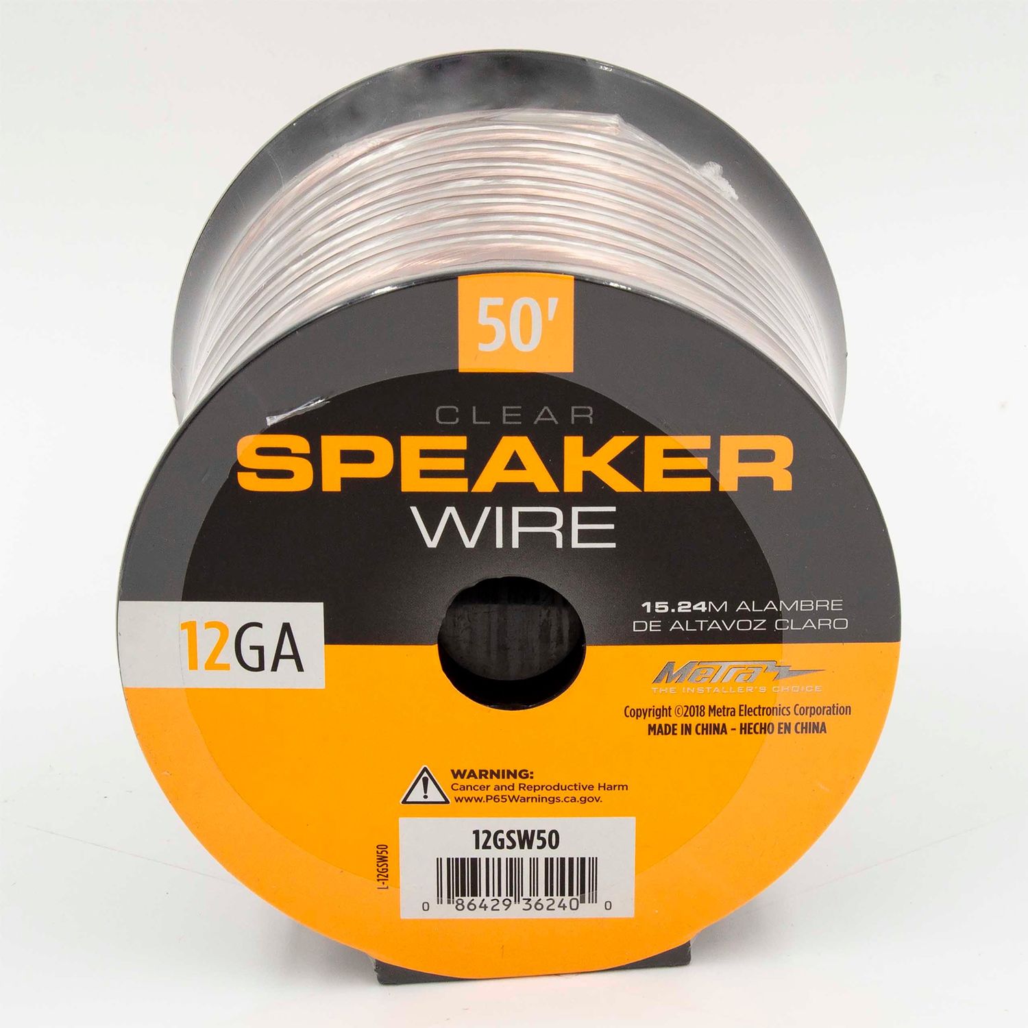 Metra Electronics Clear 12 Gauge Speaker Wire