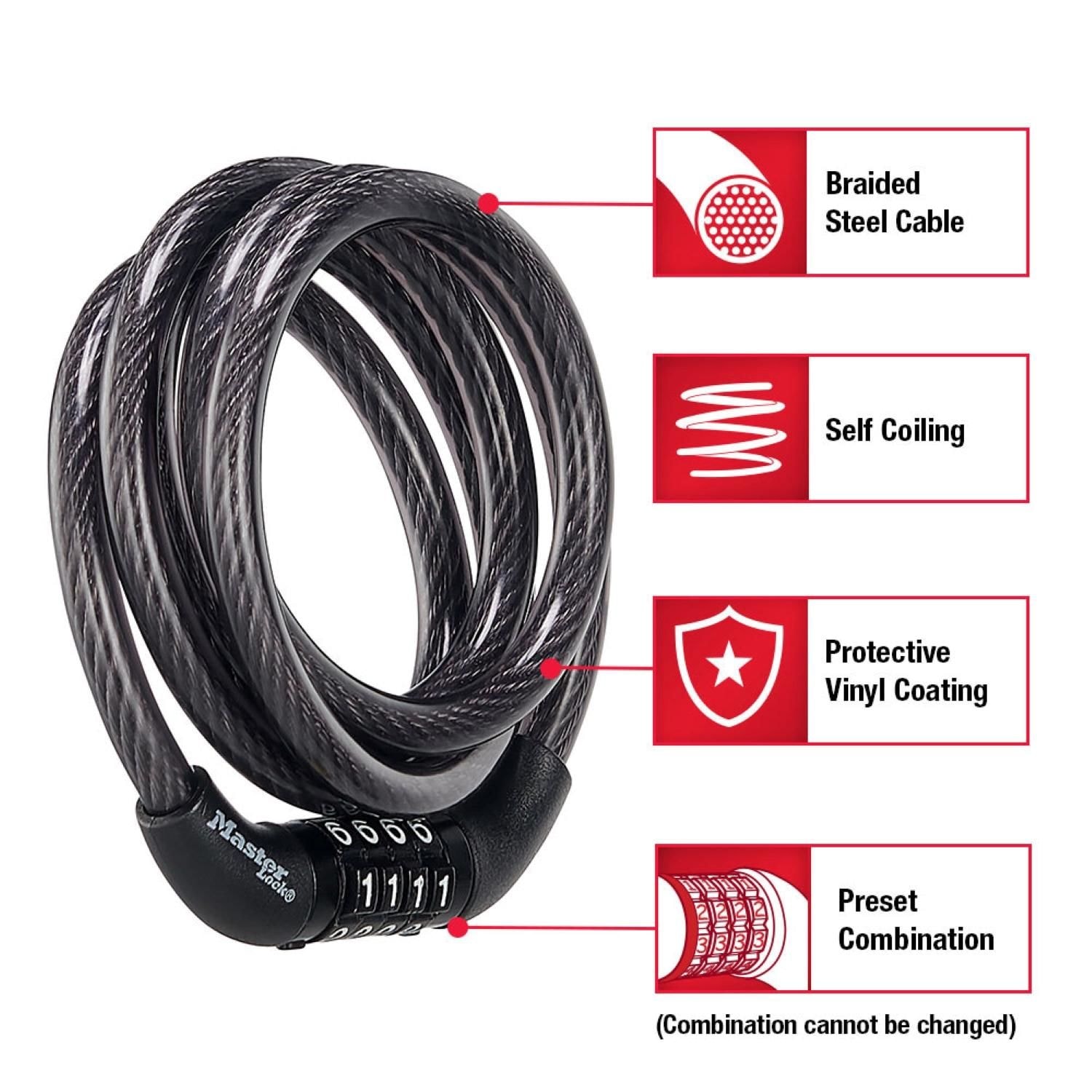 Master Lock 4ft Combination Cable Lock | CVS